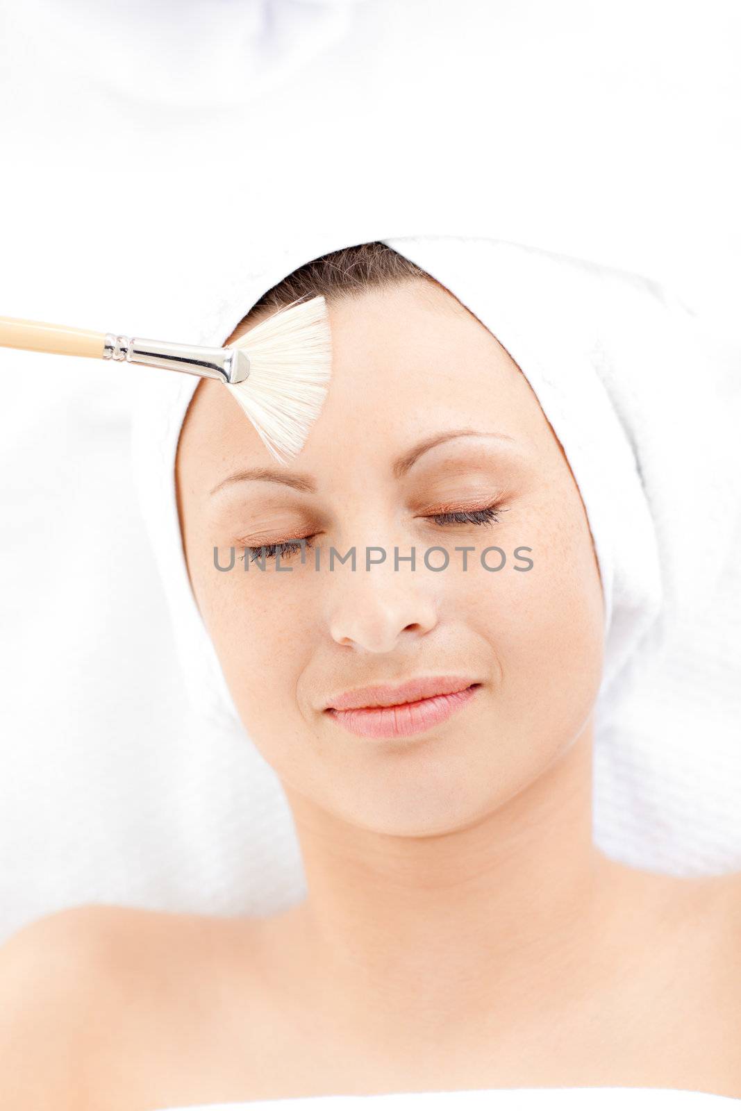 Relaxed woman having a beauty treatment by Wavebreakmedia