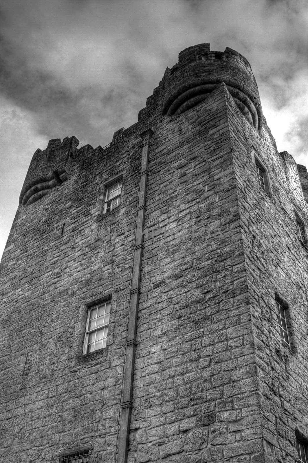 Alloa Tower, Black and White by astar321