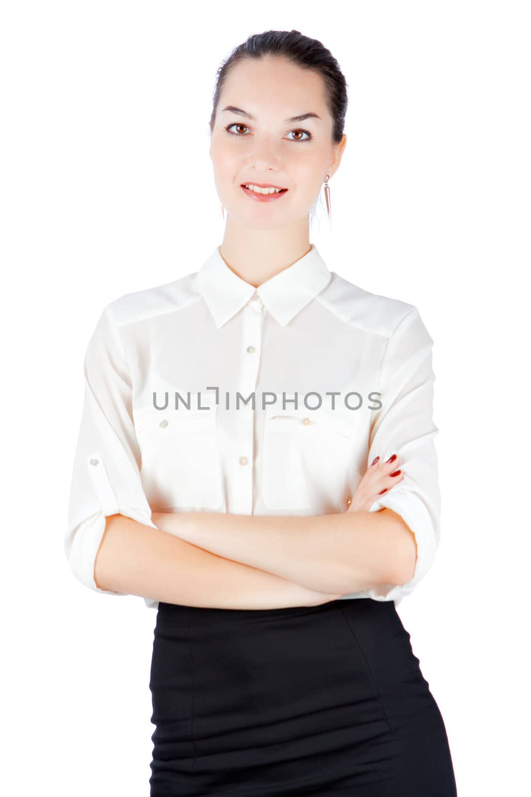 woman in business style with crossed arms by nigerfoxy