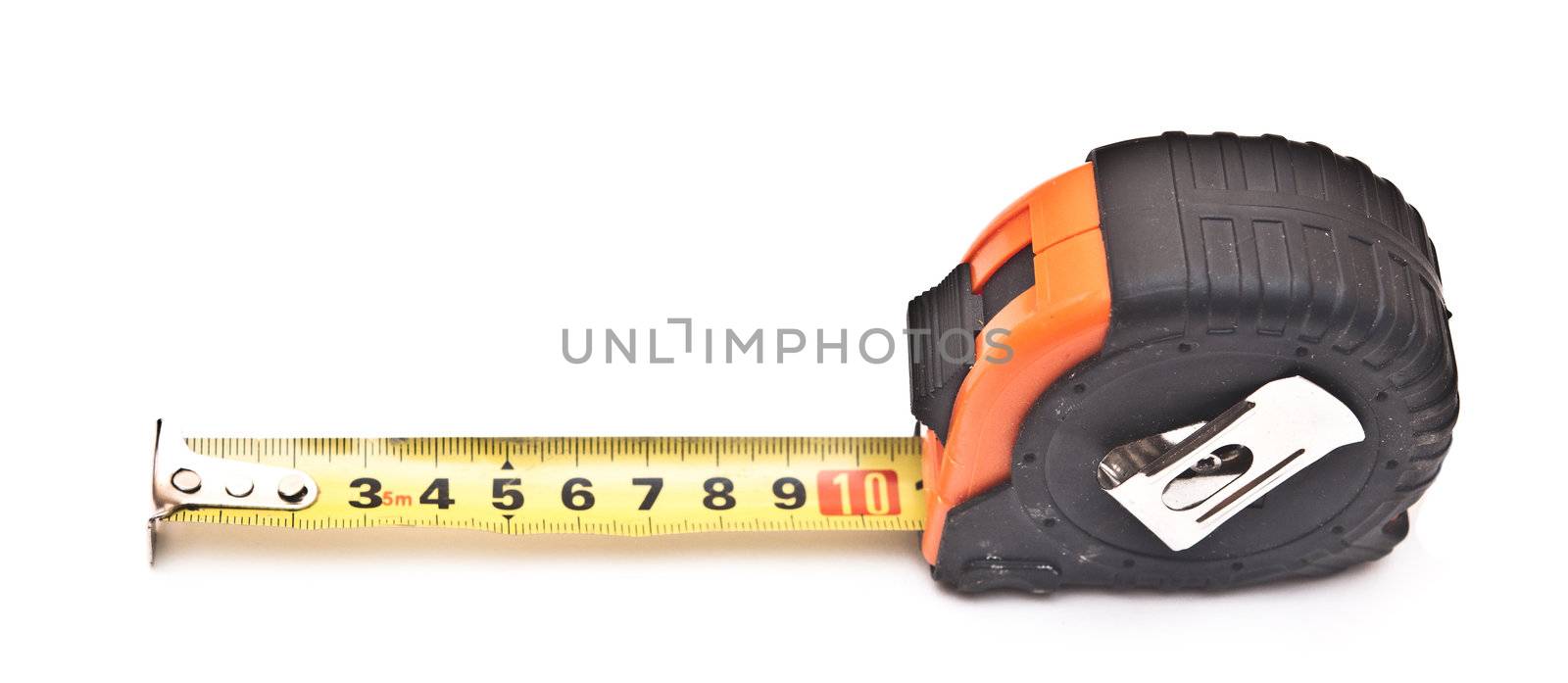 tape measure isolated on white background 