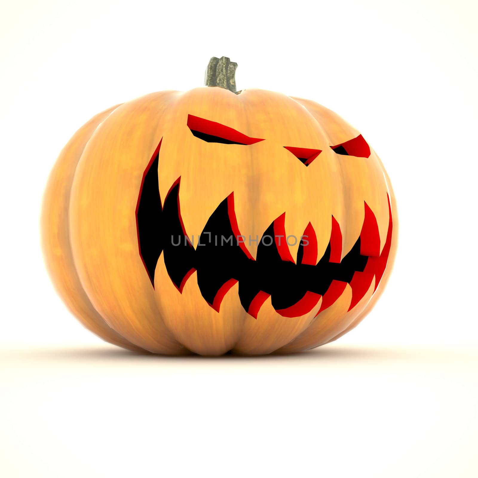Halloween pumpkin isolated on white background
