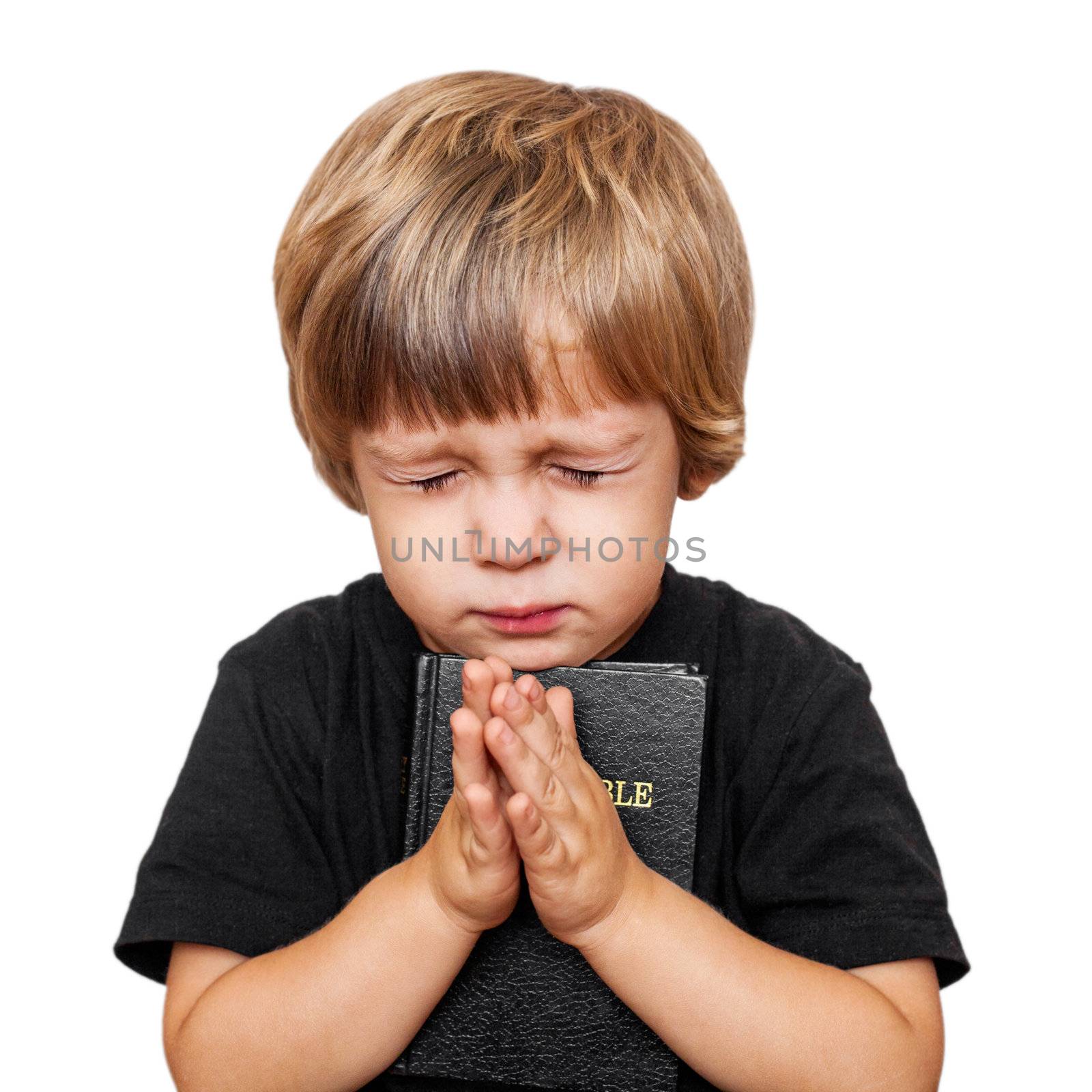 Little boy praying by anelina