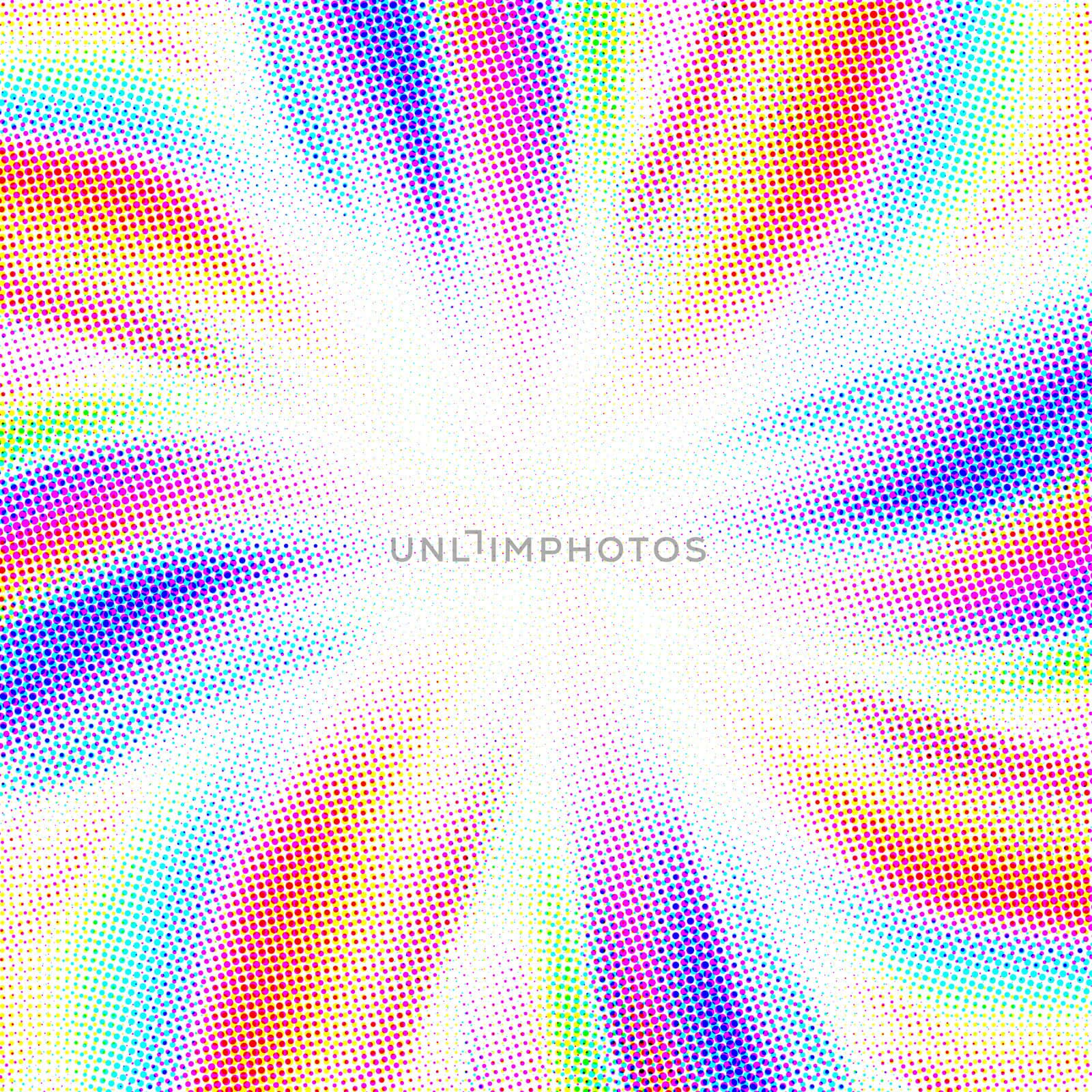 Colorful floral dotted background with white center. High resolution abstract image