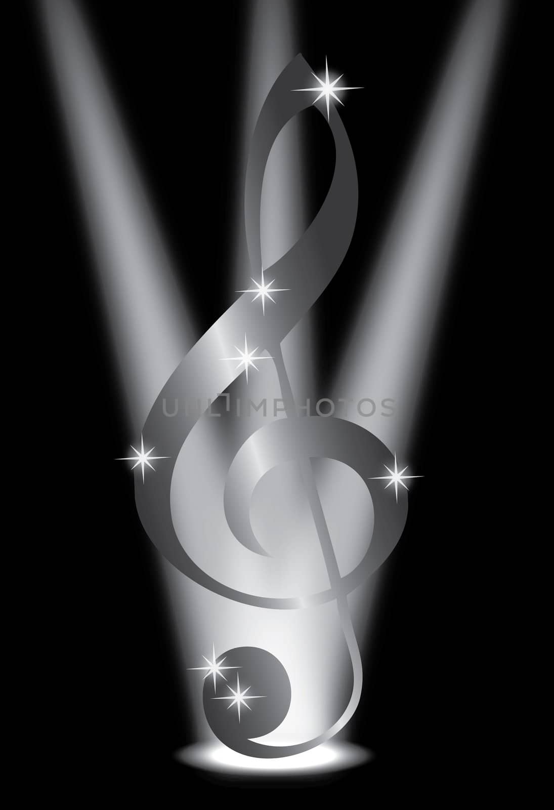 abstract music background with musical key by svtrotof