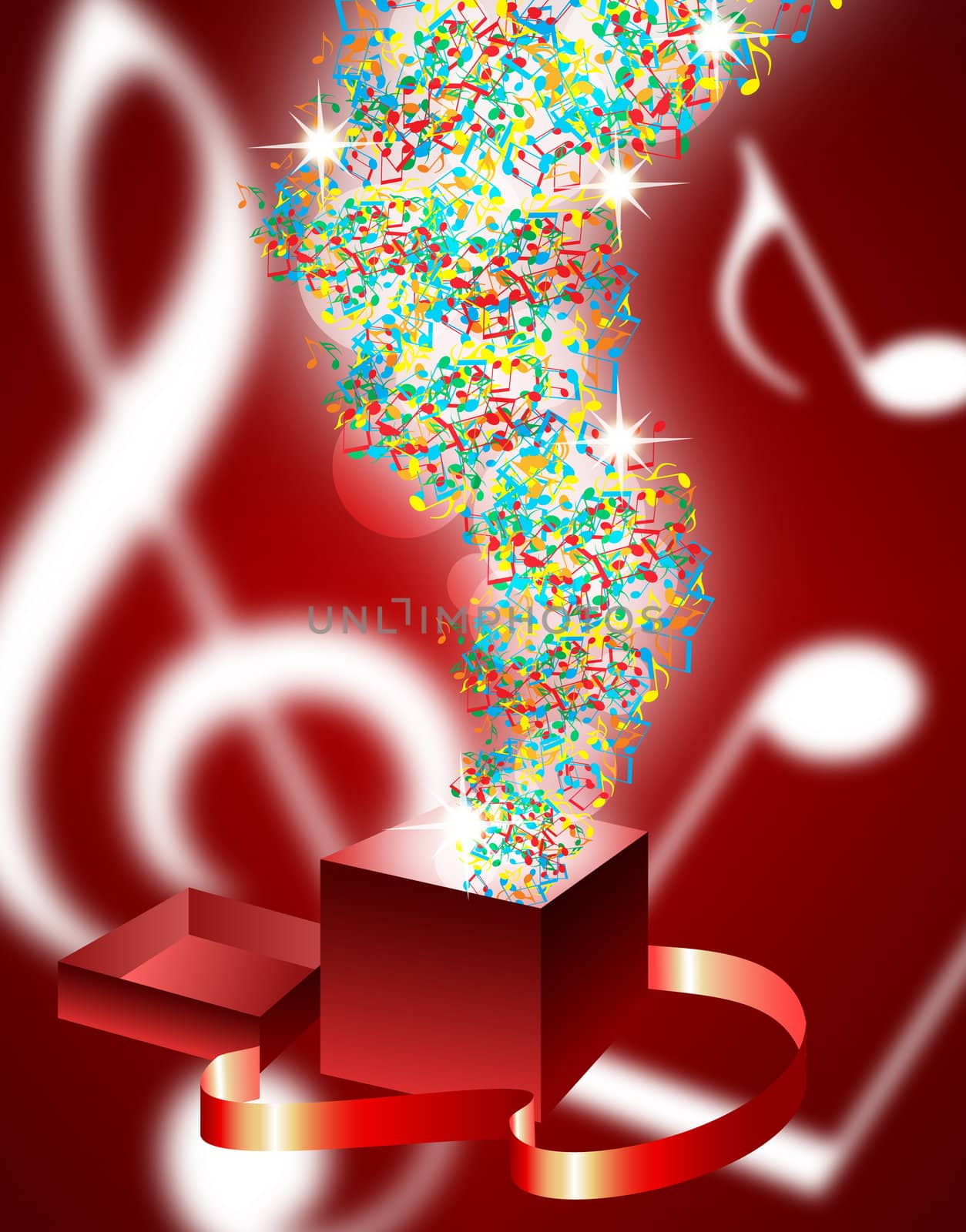 abstract music background with musical notes by svtrotof