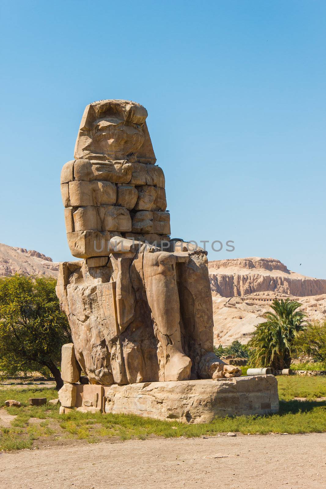 Colossi of Memnon, Valley of Kings, Luxor, Egypt, 2012 year