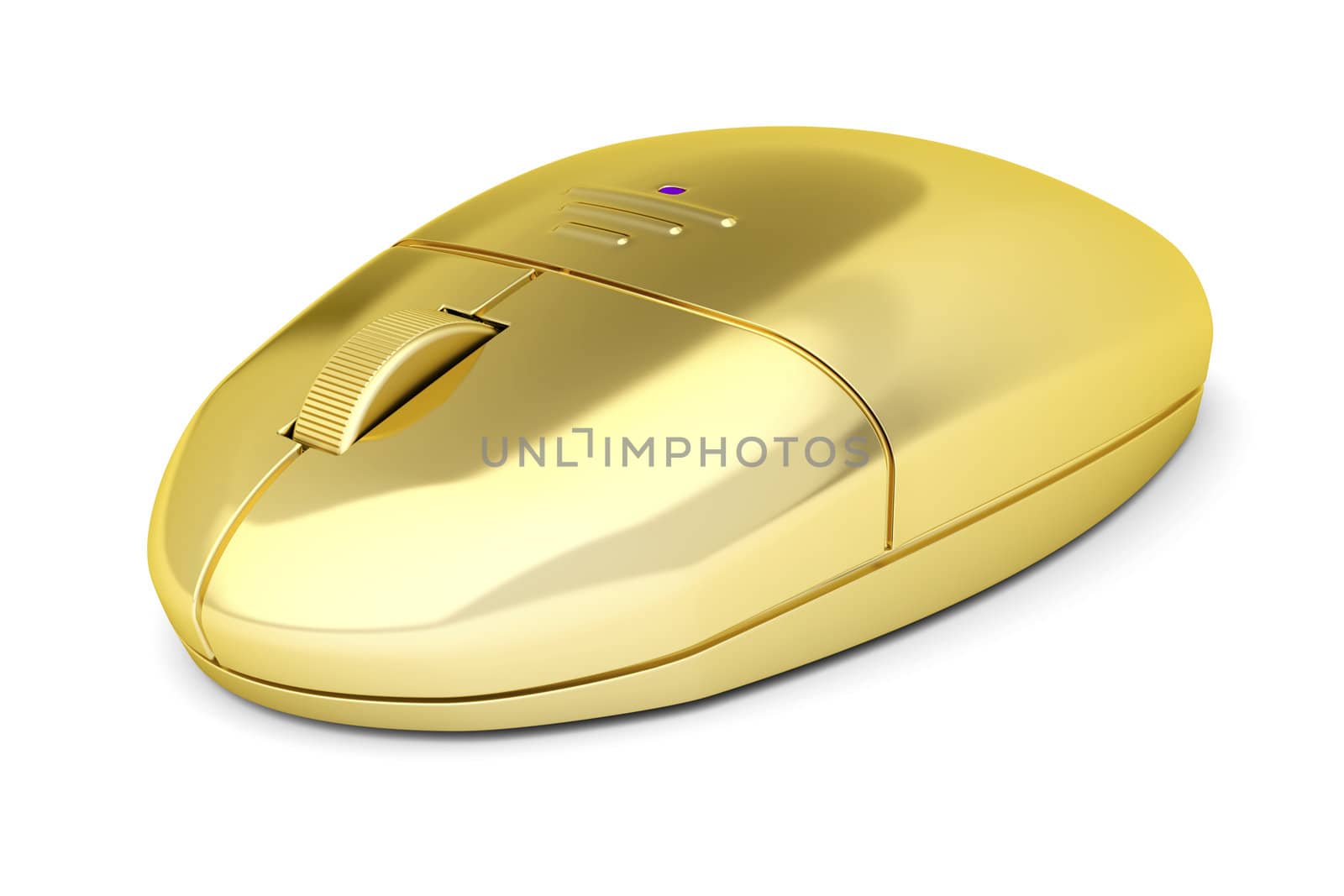 Golden wireless mouse by magraphics