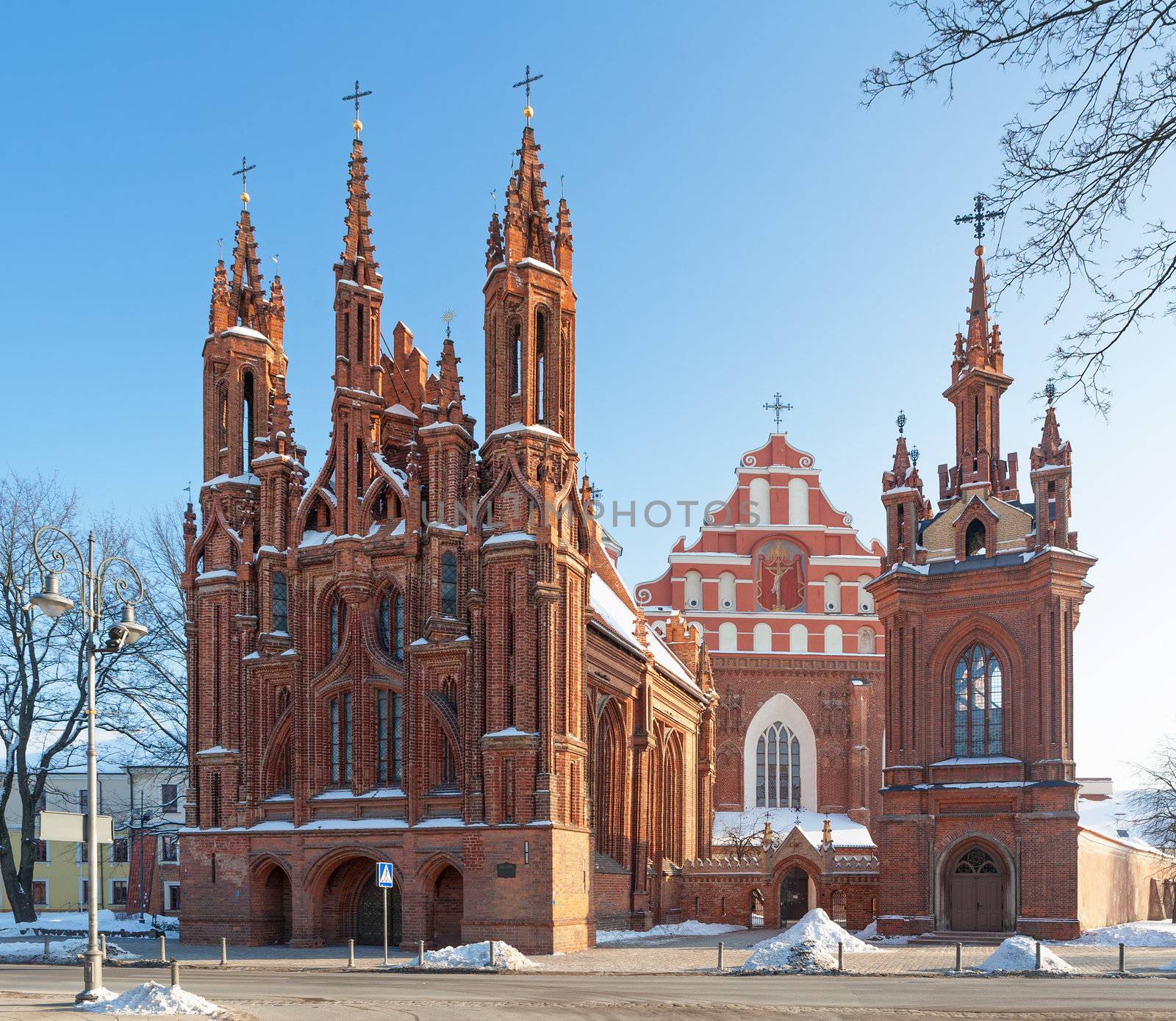 St. Anne's and St. Francis and St. Bernardino Churches - a landmark in Vilnius, The capital of Lithuania