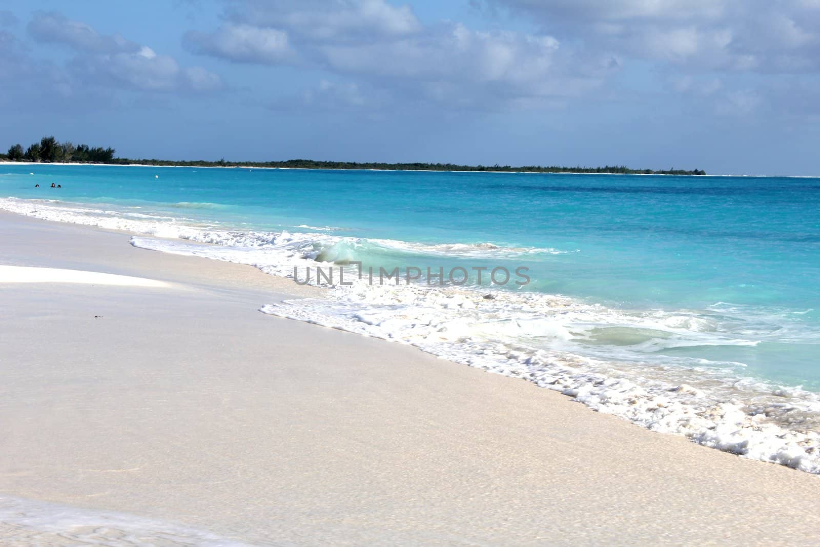 The clear water of the Caribbean 