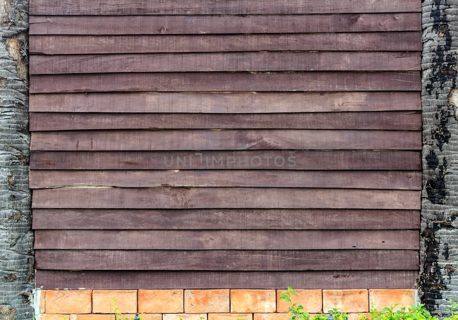 Detail of old wooden wall as background textured.