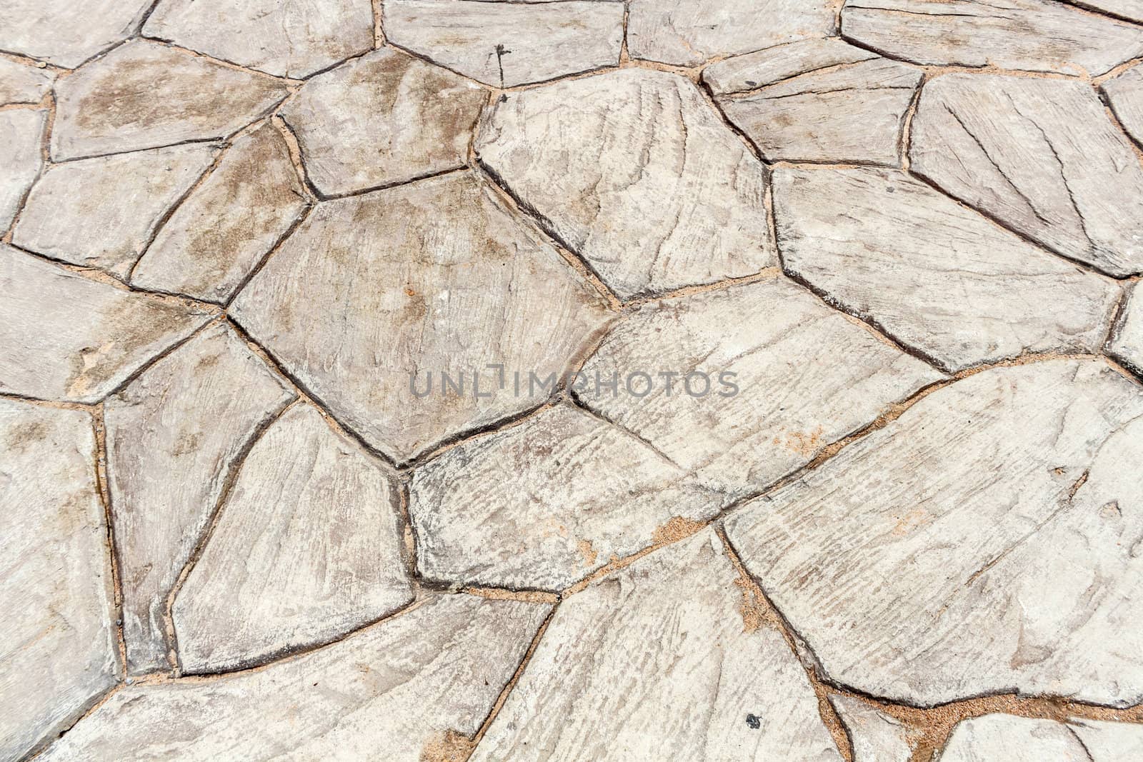 Detail of old stone floor as background textured.