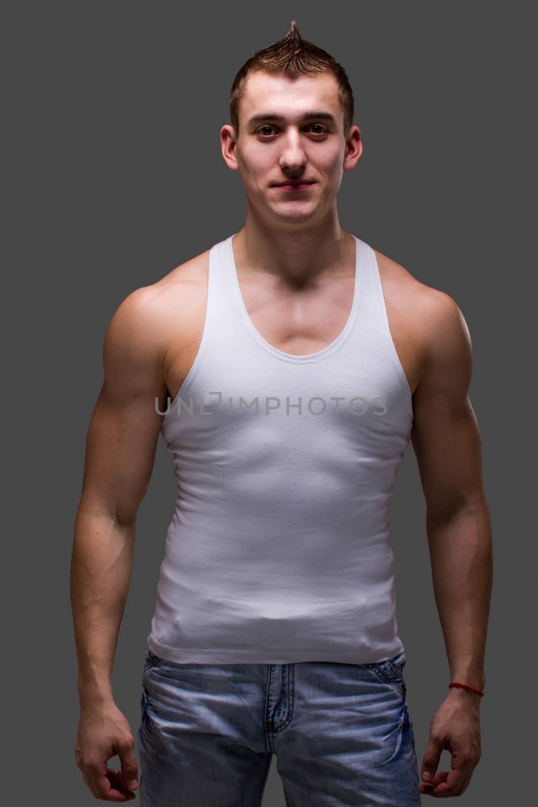 Young muscular man by stepanov
