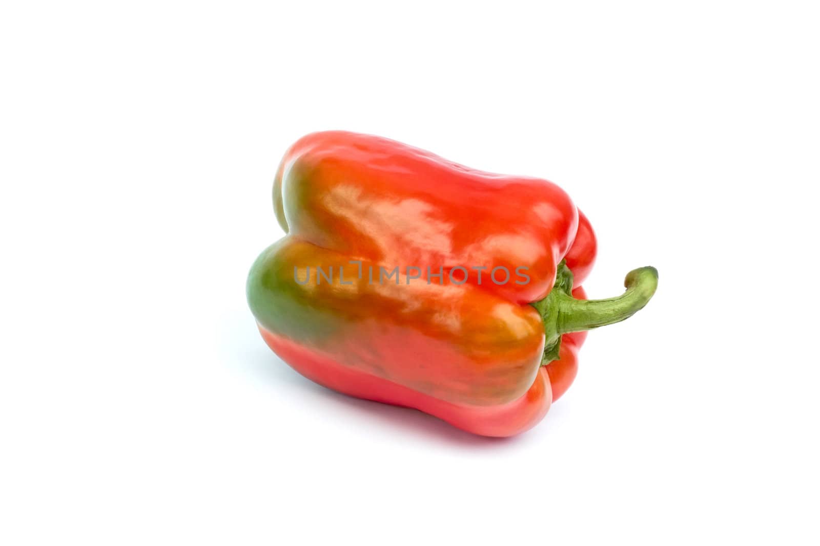 Sweet pepper fruits on a white background