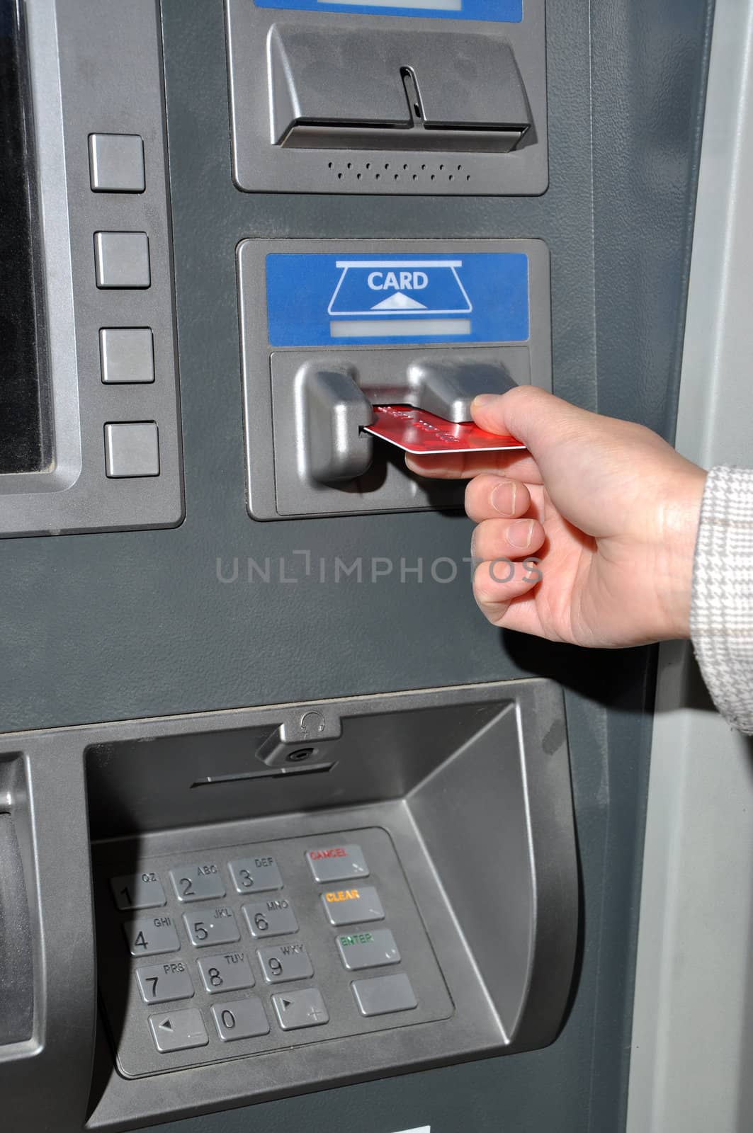 Withdraw money from ATM machine 