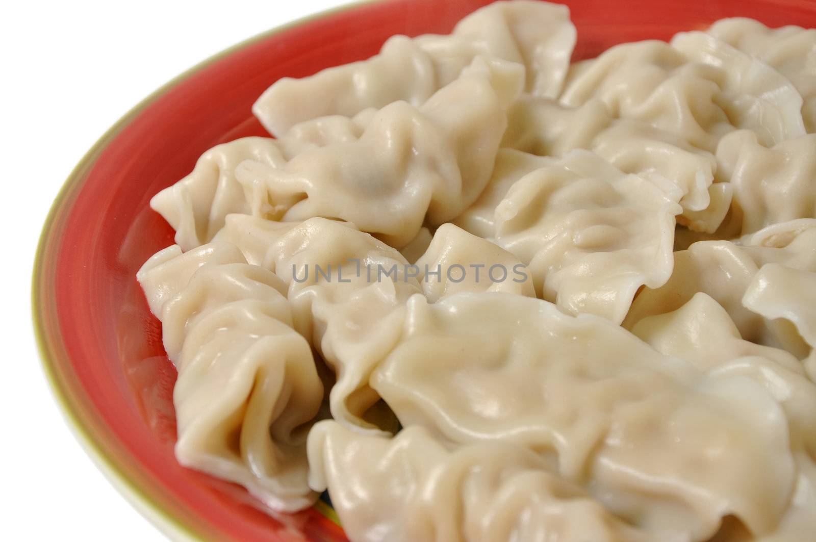 Cooked chinese dumplings 
