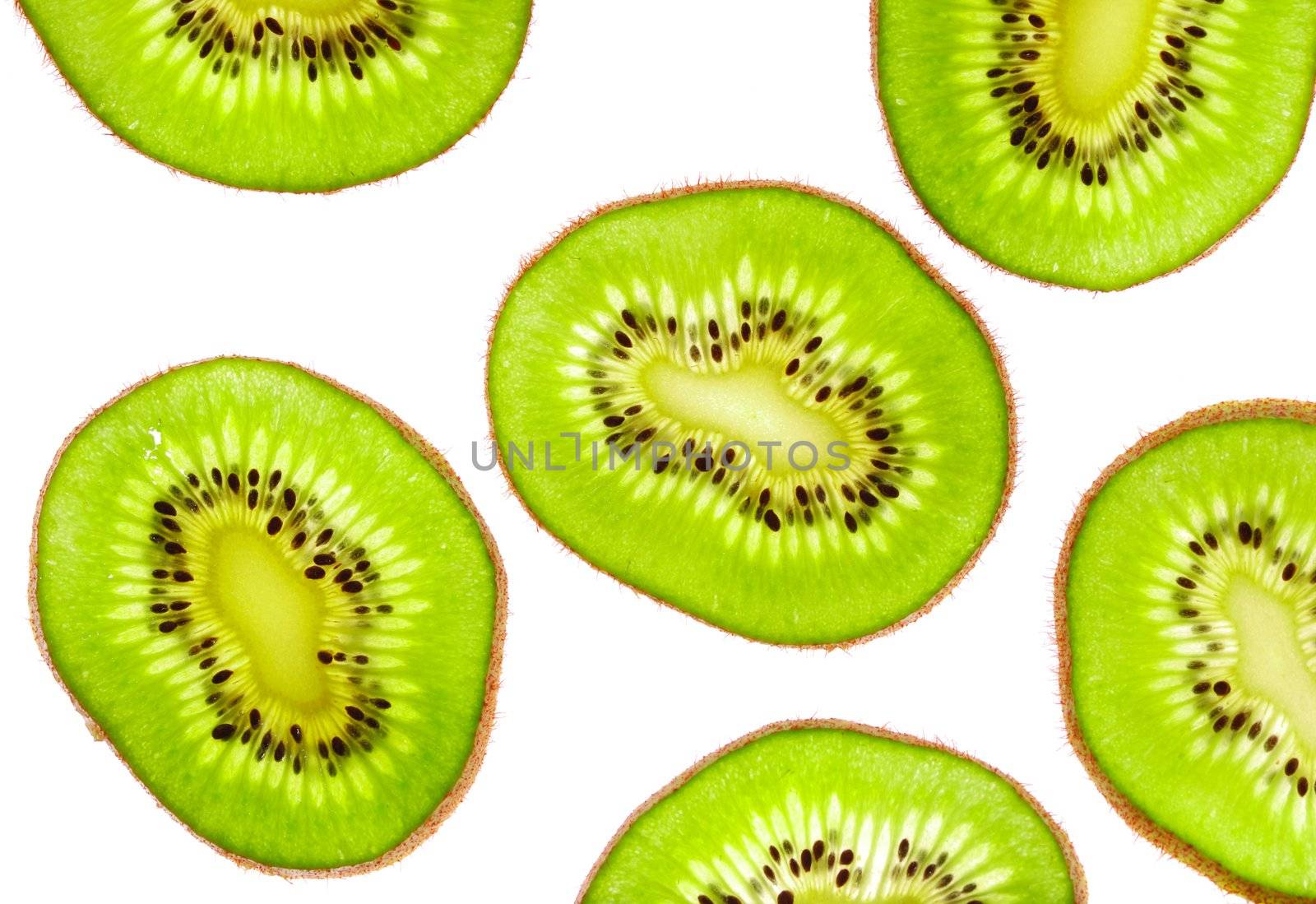 Kiwi isolated on white background