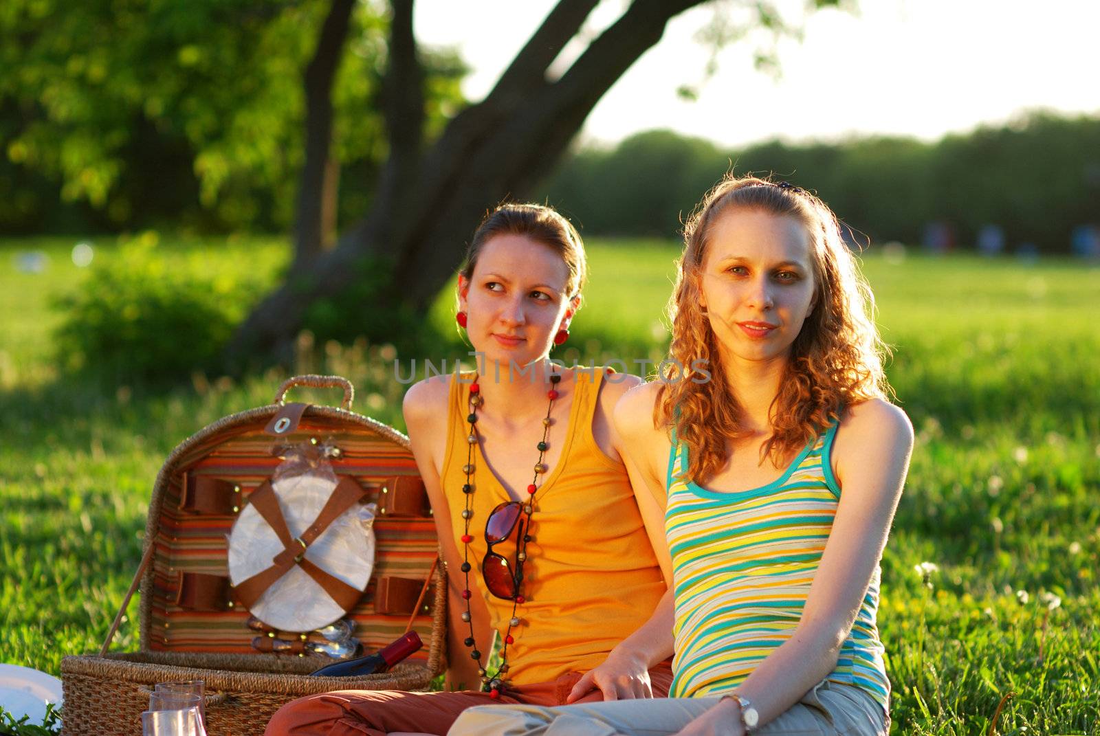 Girls on picnic by haveseen