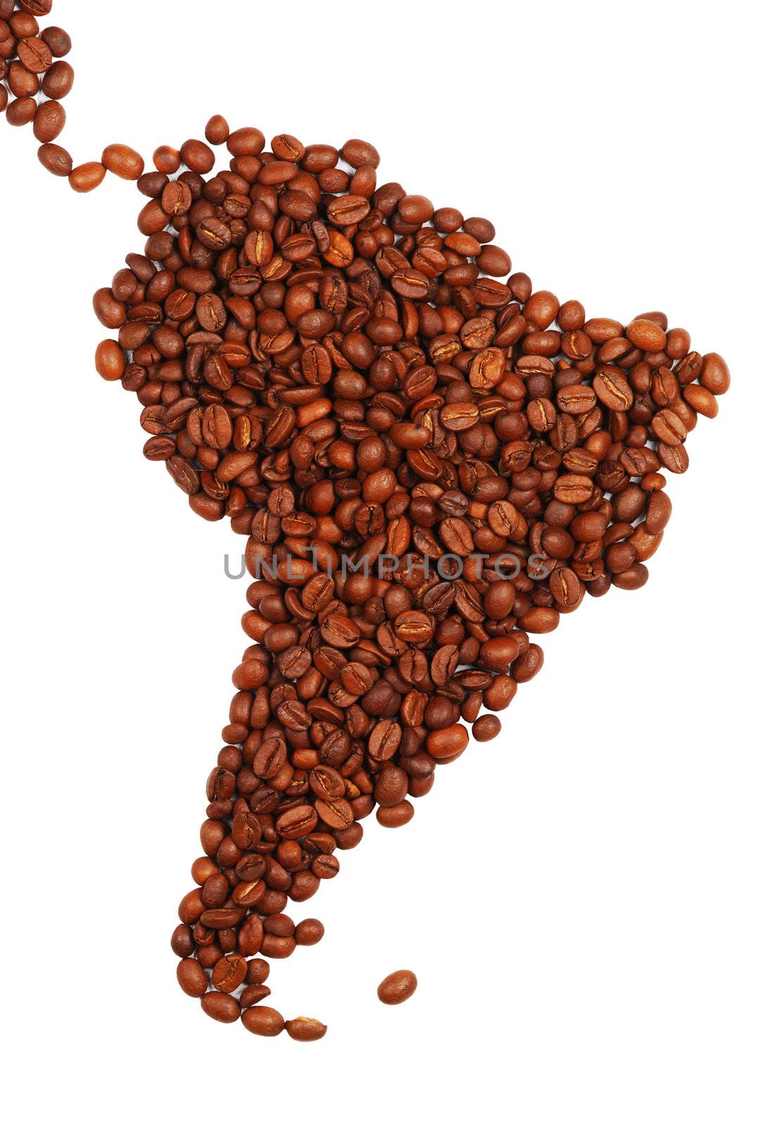 South America made with coffee by haveseen