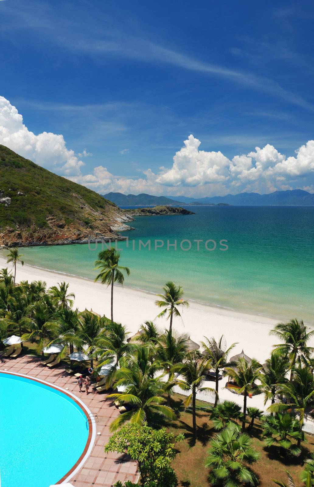 Beach Scene, Pacific ocean, Vietnam