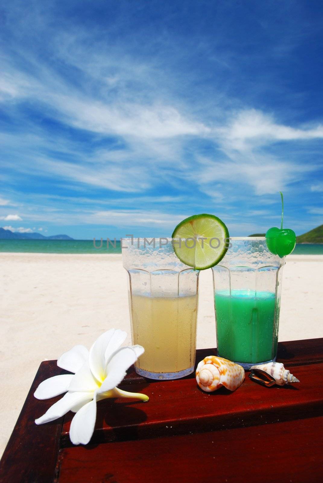 Cocktails on the beach