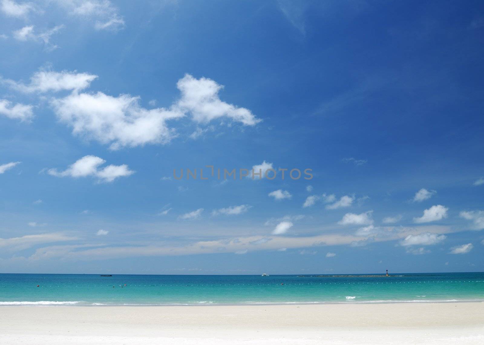 Beach Scene, Tropics, Pacific ocean