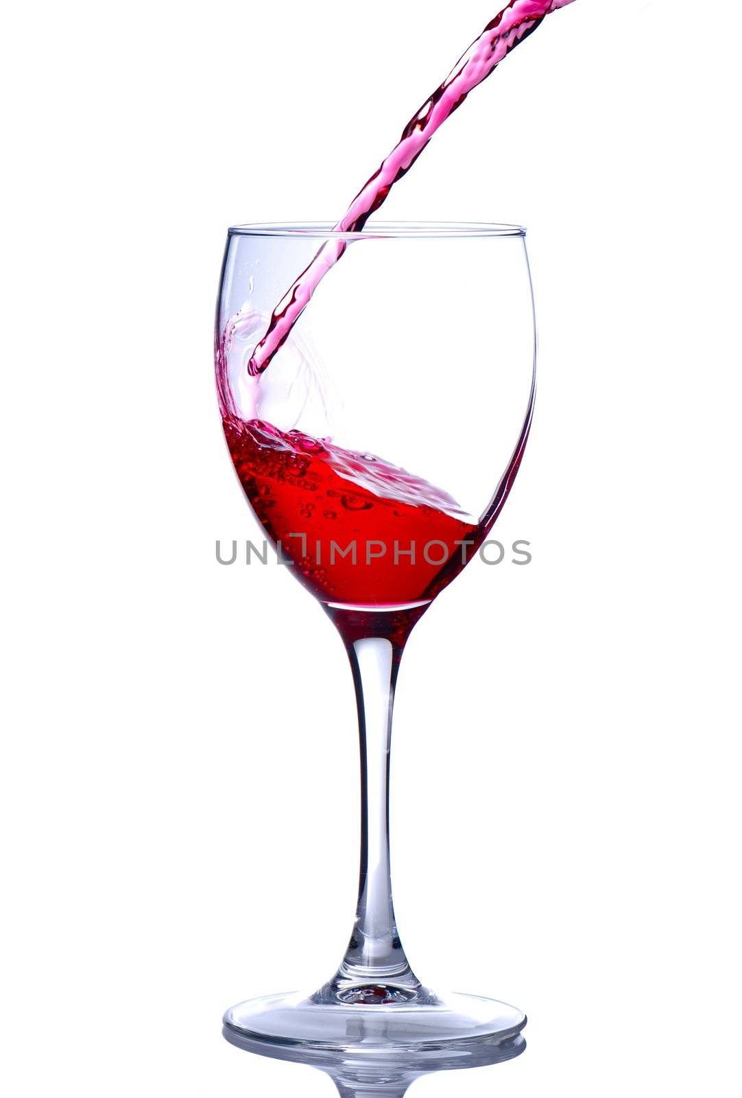 Pouring wine into a glass