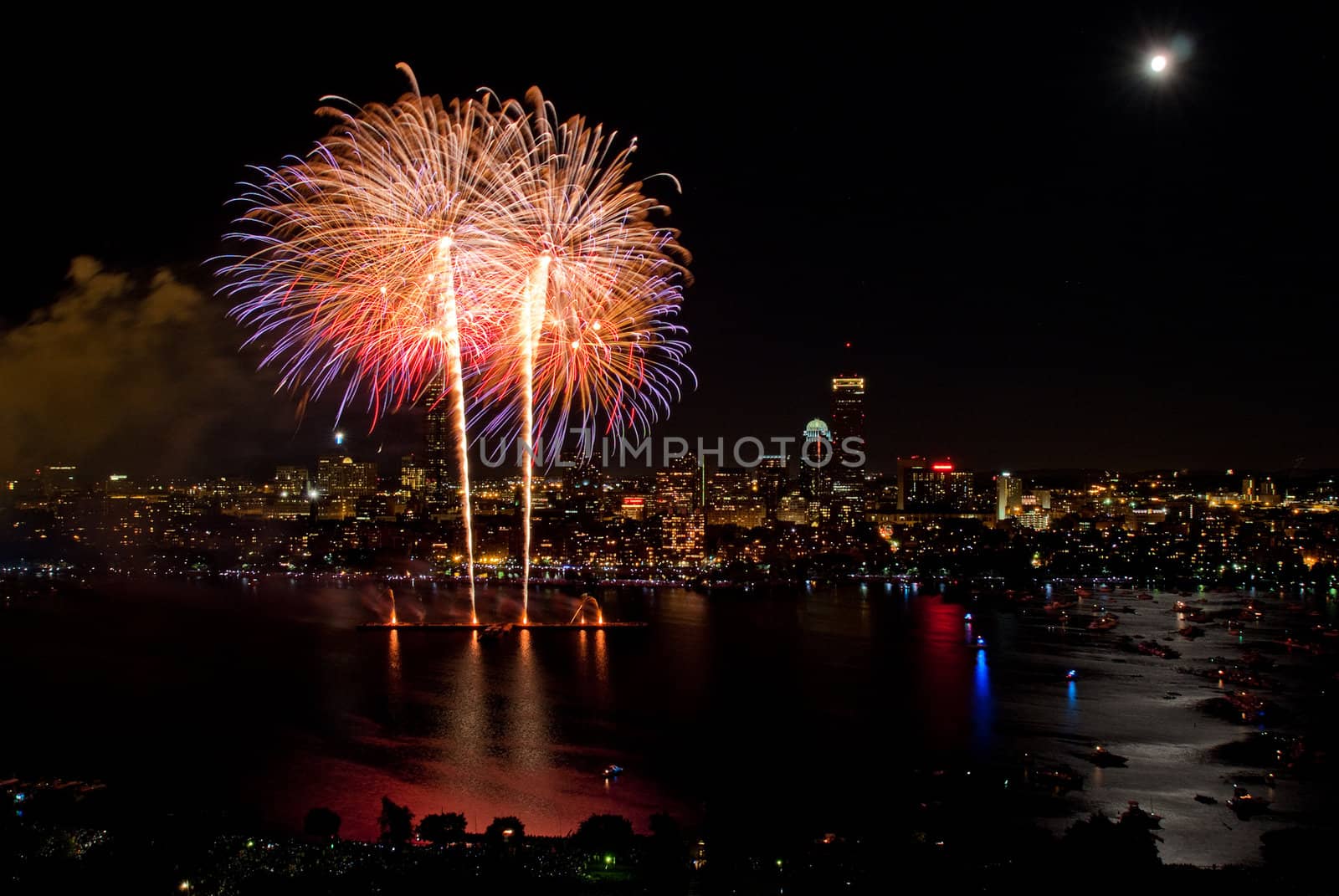 4th of July Fireworks in Boston by edan