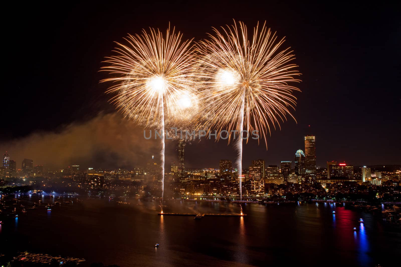 The 4th of July celebration in Boston, Massachusetts