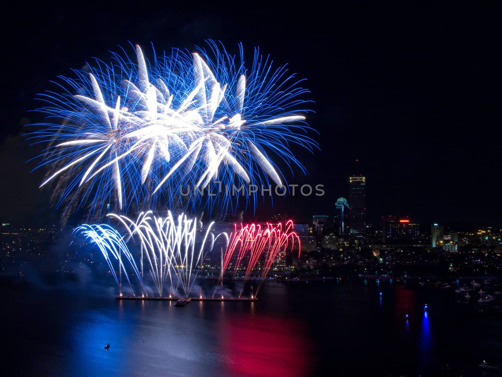 The 4th of July celebration in Boston, Massachusetts