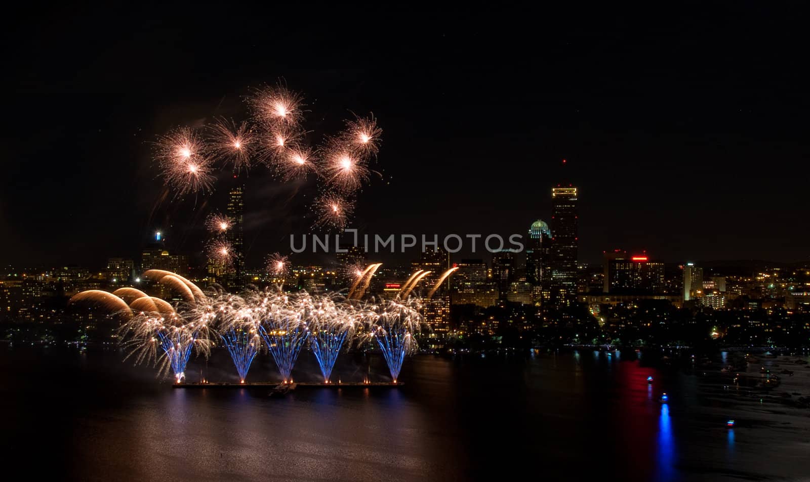 The 4th of July celebration in Boston, Massachusetts