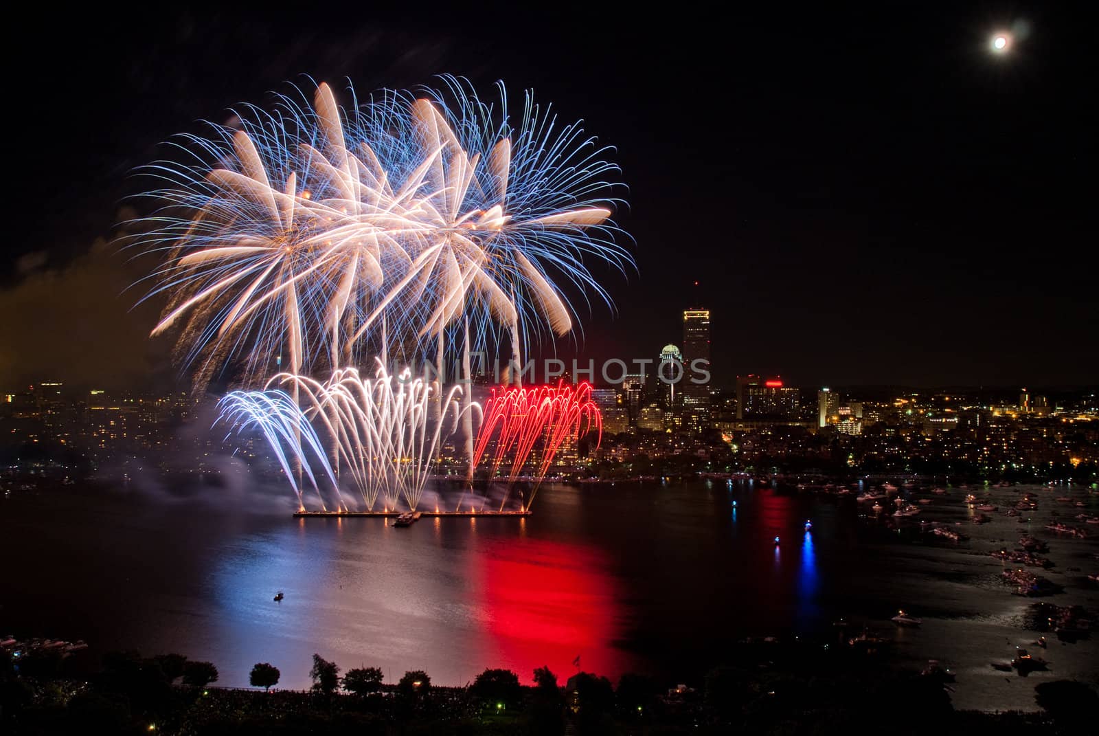 The 4th of July celebration in Boston, Massachusetts