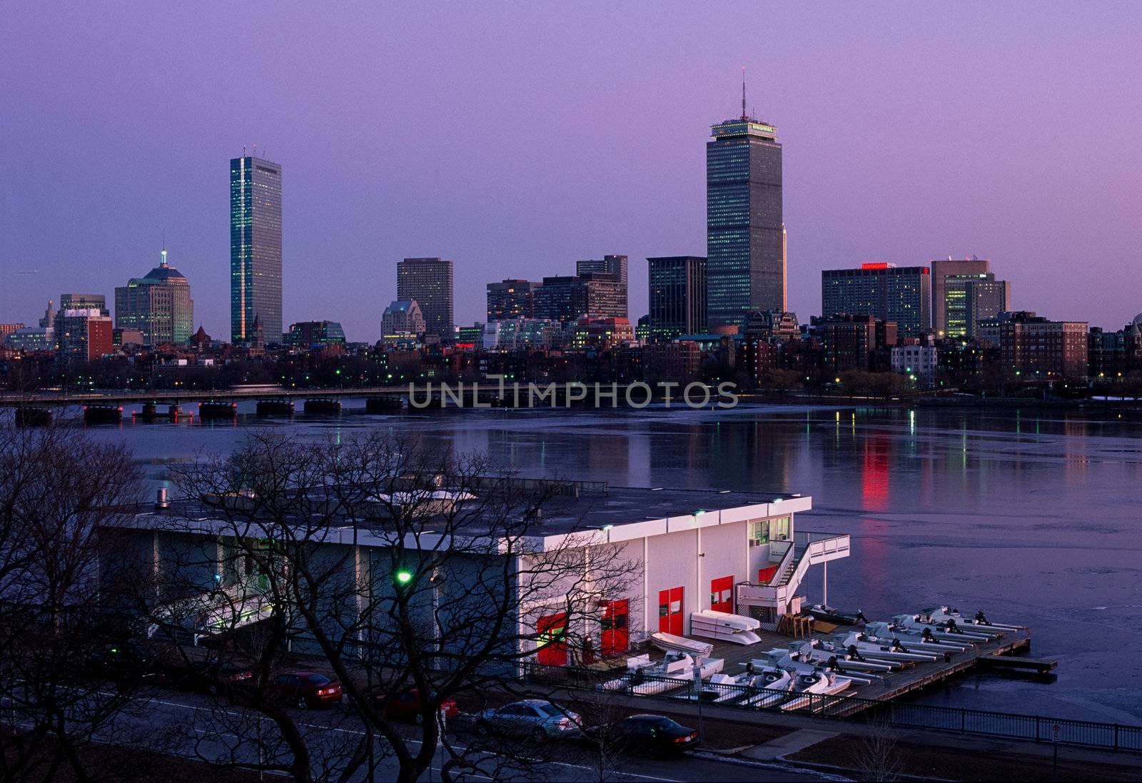 MIT's Charles River Boathouse and Boston Back Bay