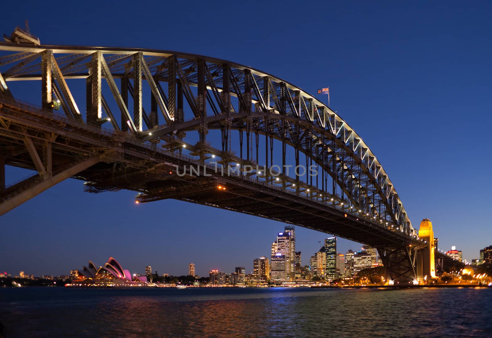 The Sydney Harbor Bridge and Sydney Opera House