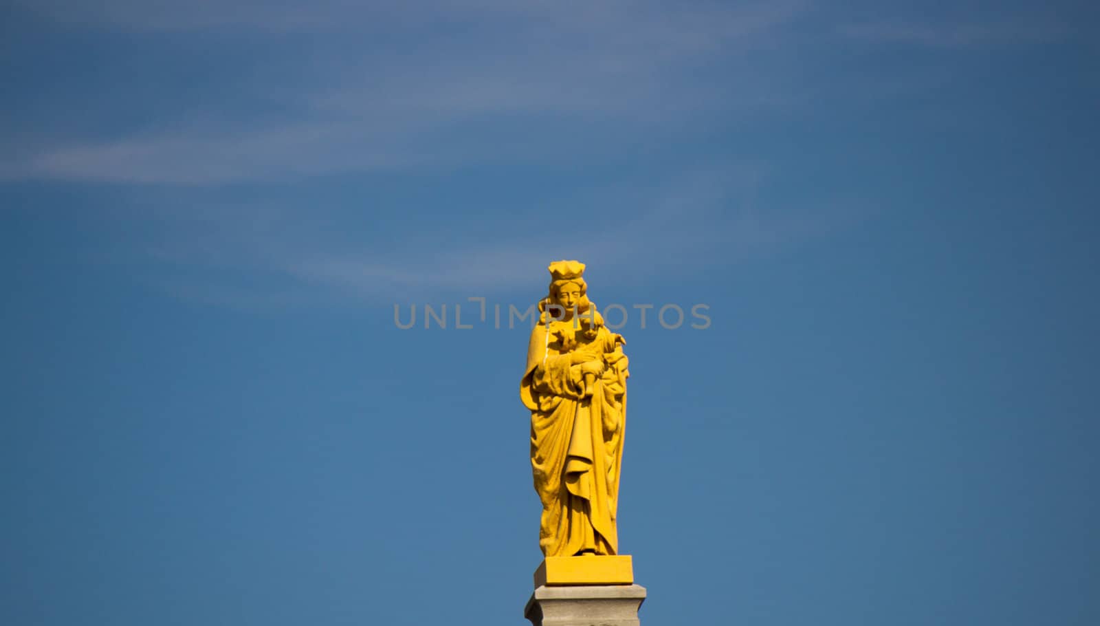 Statue at the Notre-Dame Cathedral Basilica in Ottawa, Canada
