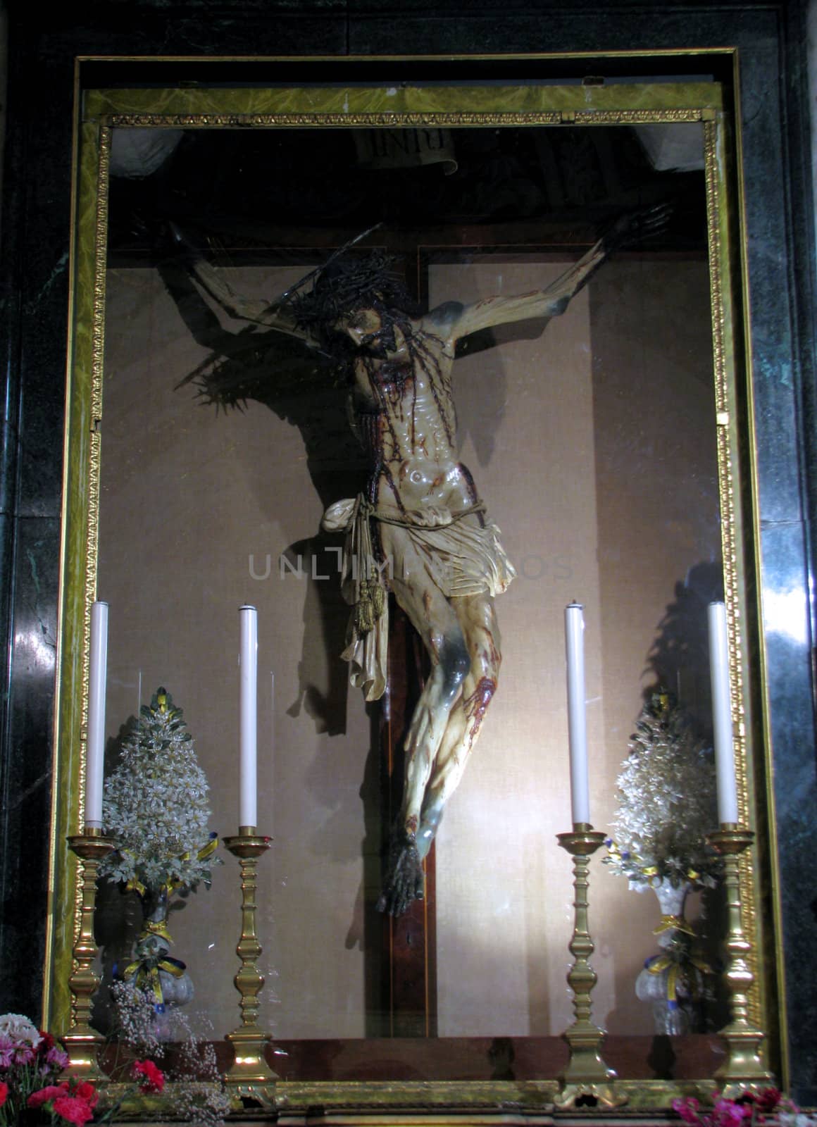 The crucifix of Ta' Giezu in Valletta, Malta.