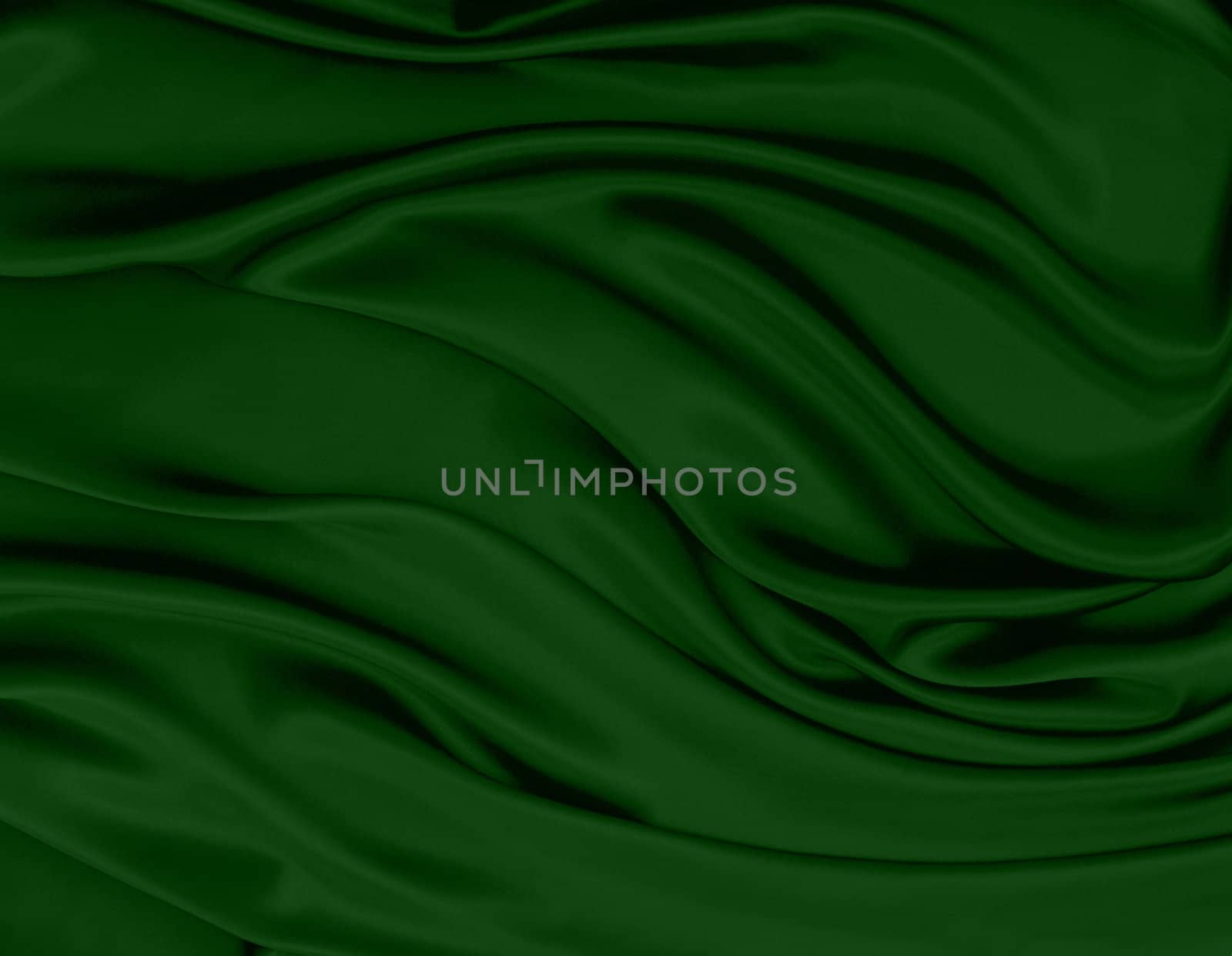 close up of green silk textured cloth