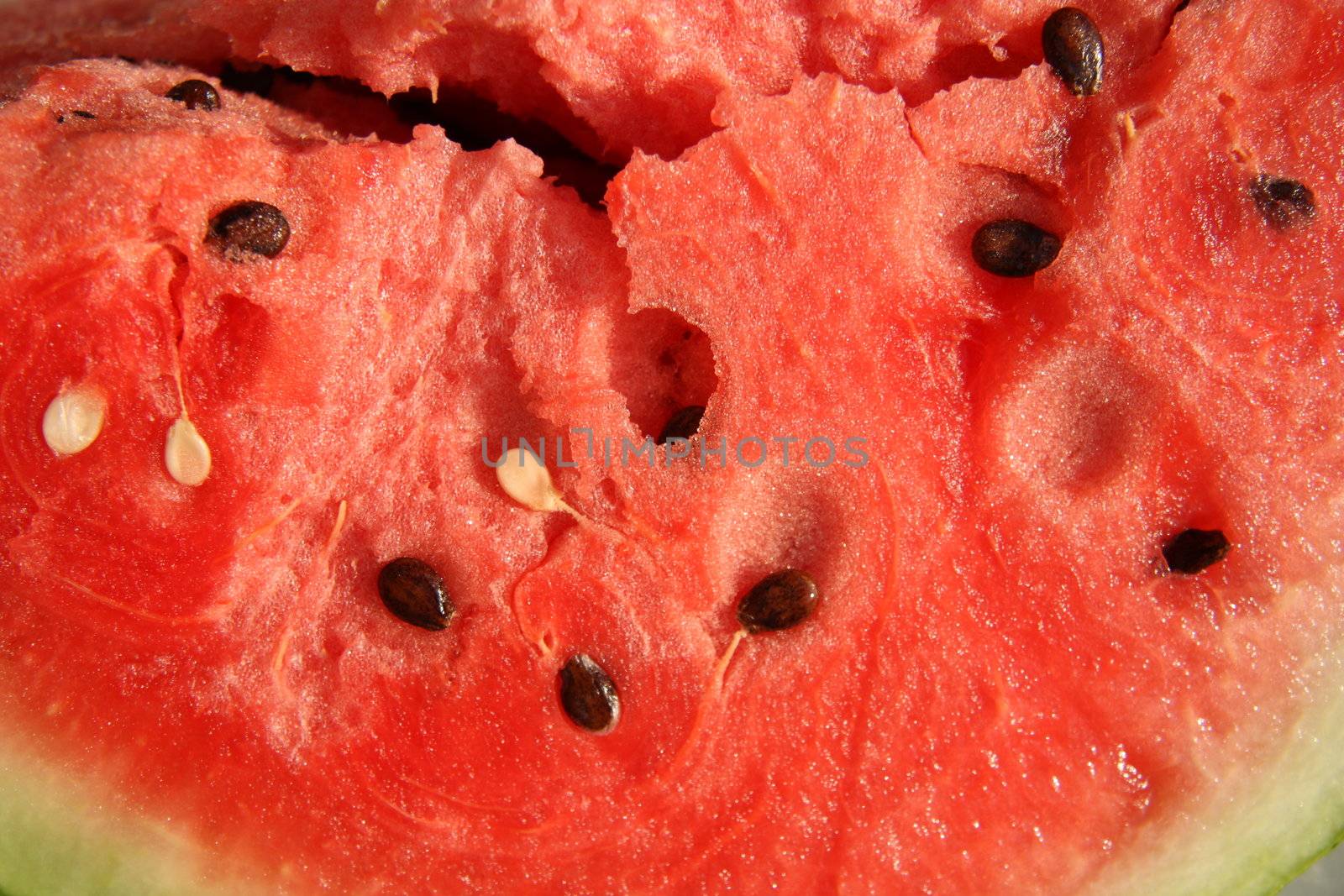 Close up ripe Watermelon with seeds