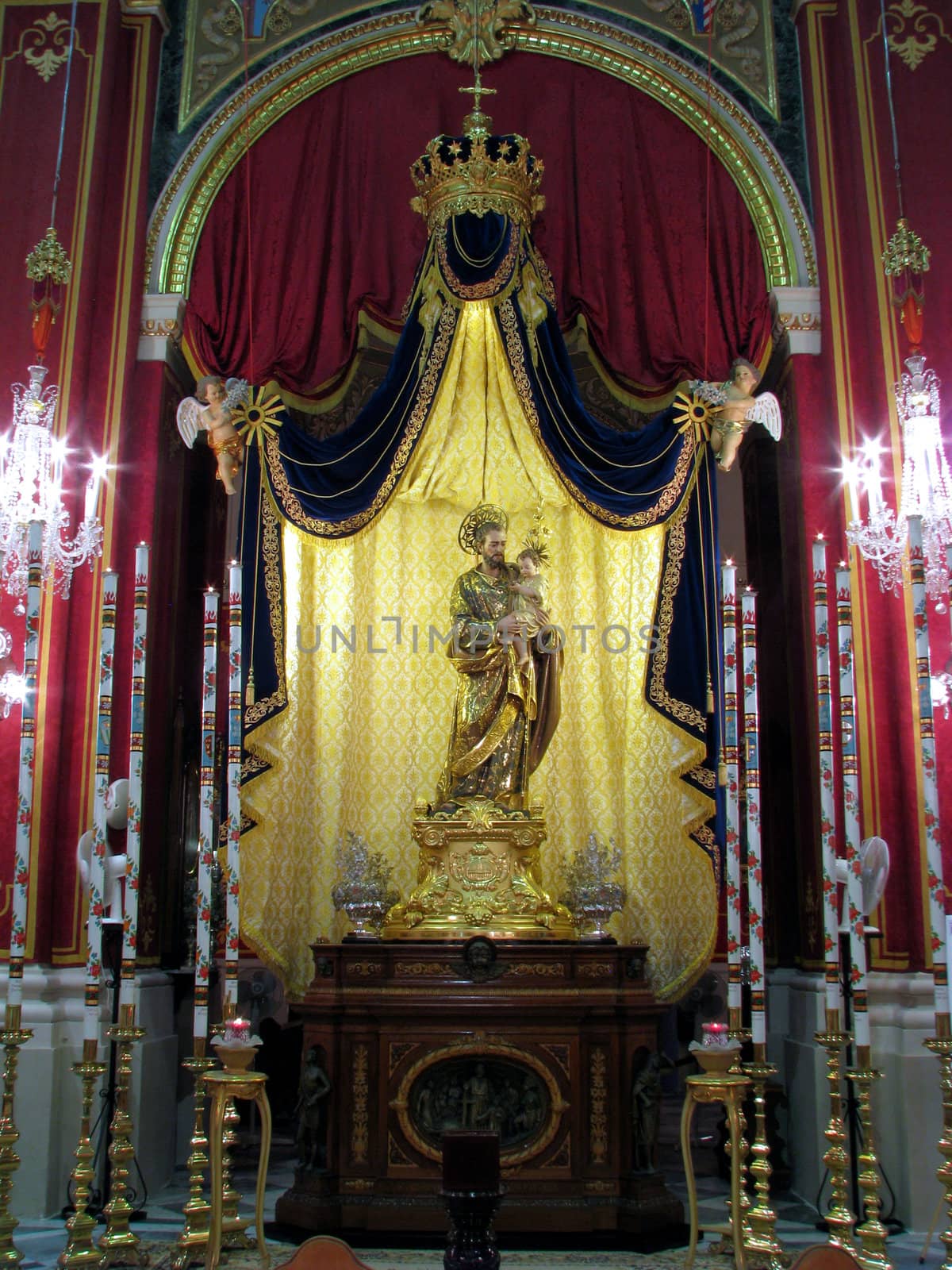 The statue of Saint Joseph in Msida, 
Malta.