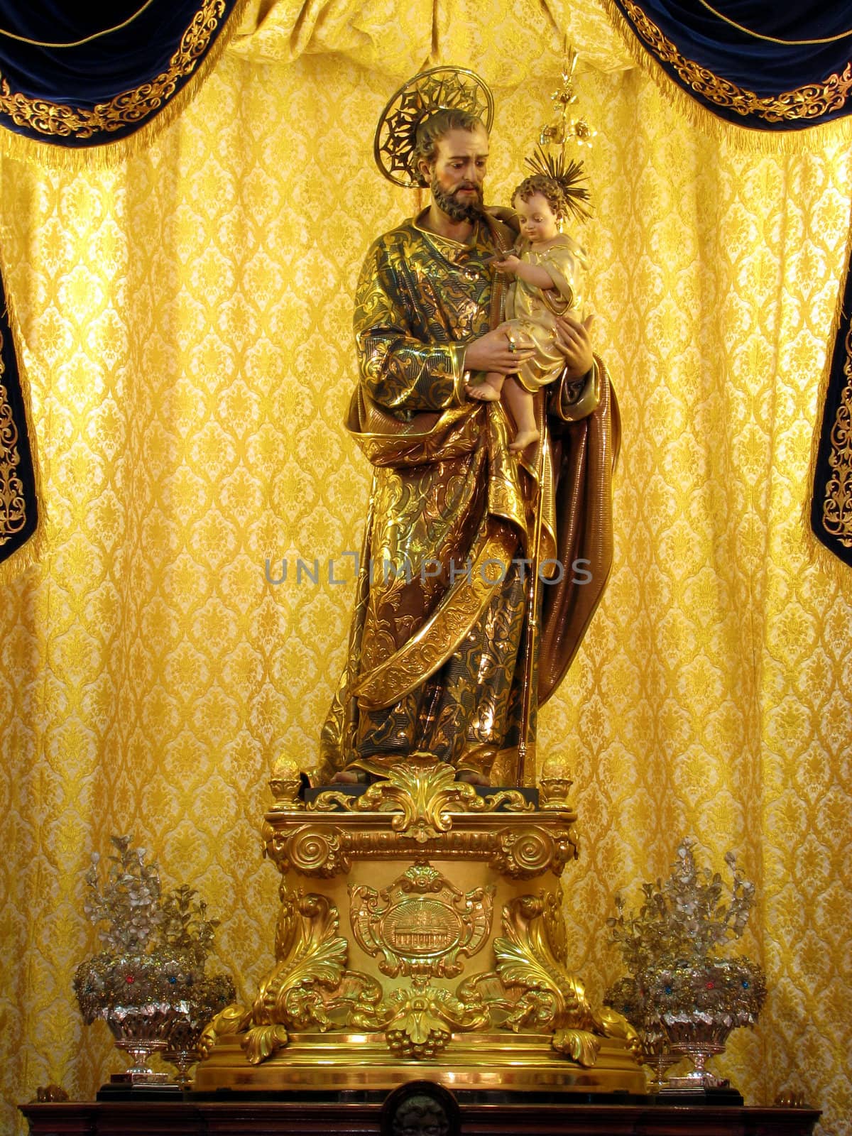 The statue of Saint Joseph in Msida, 
Malta.