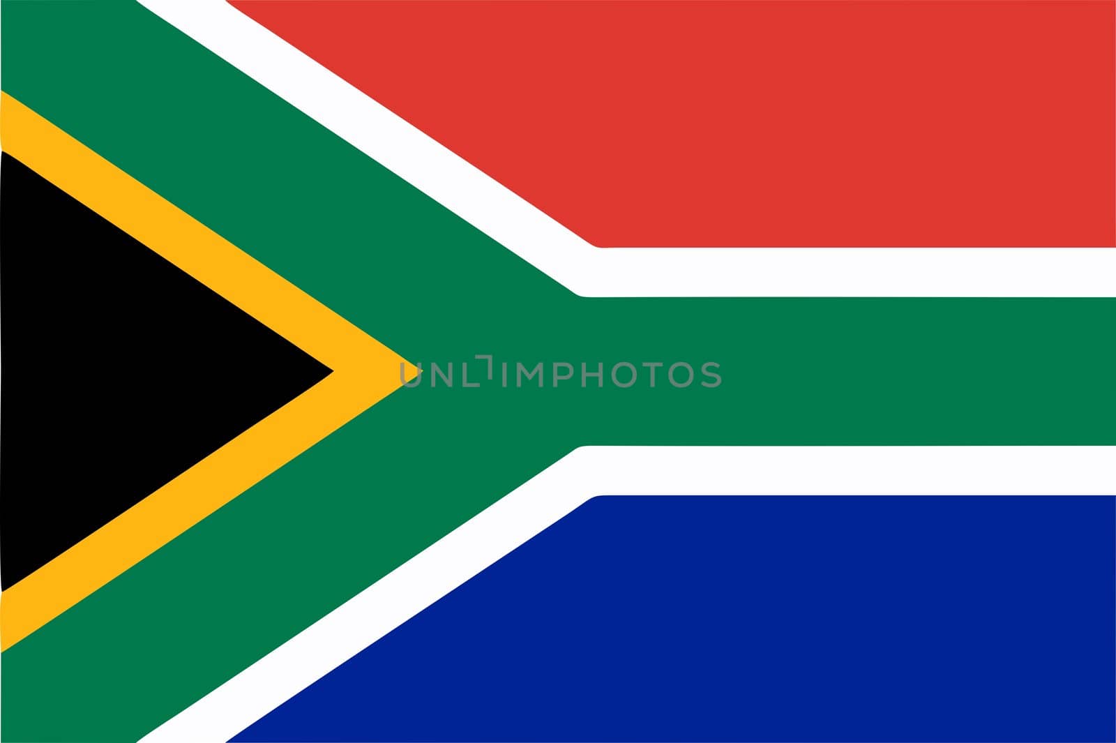 South Africa flag icon - isolated vector illustration
