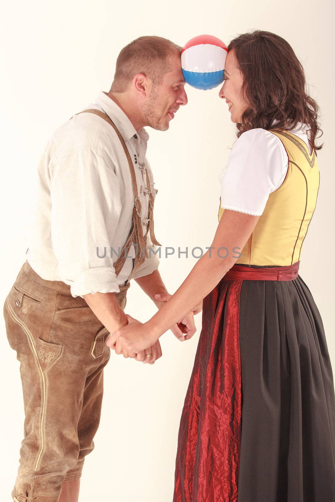 Amorous Couple in Bavarian costume by STphotography