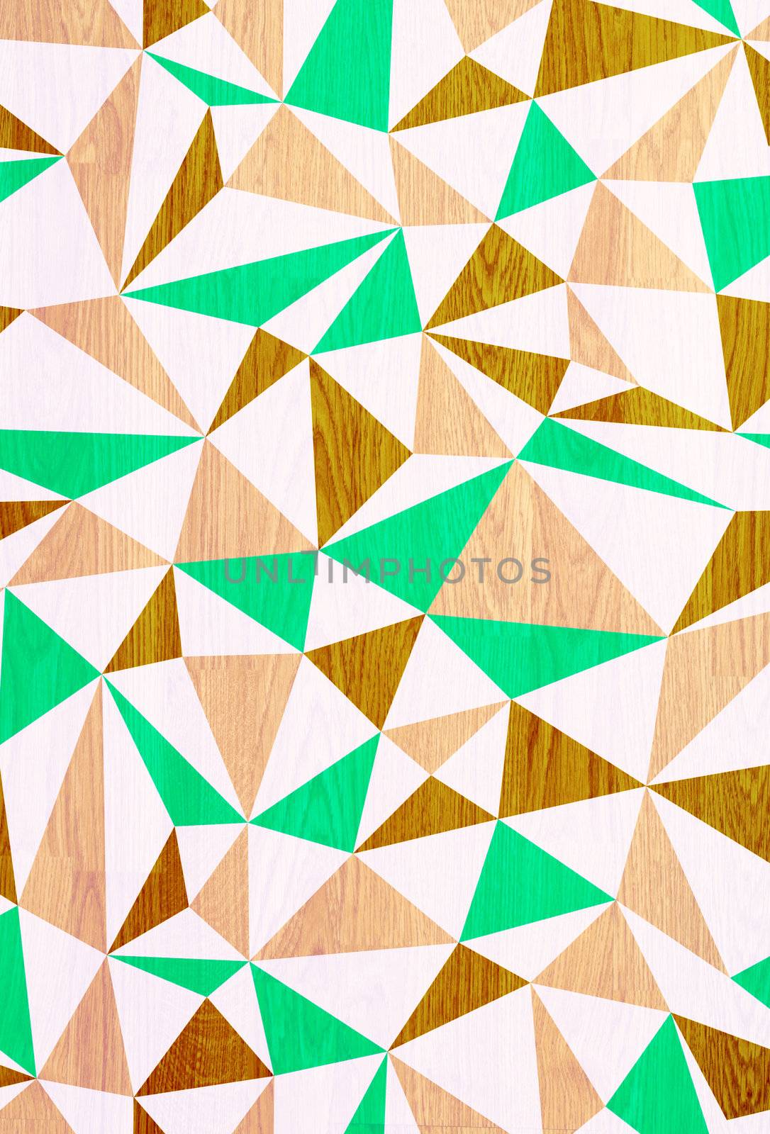 Illustration of triangle wooden pattern   by nuchylee