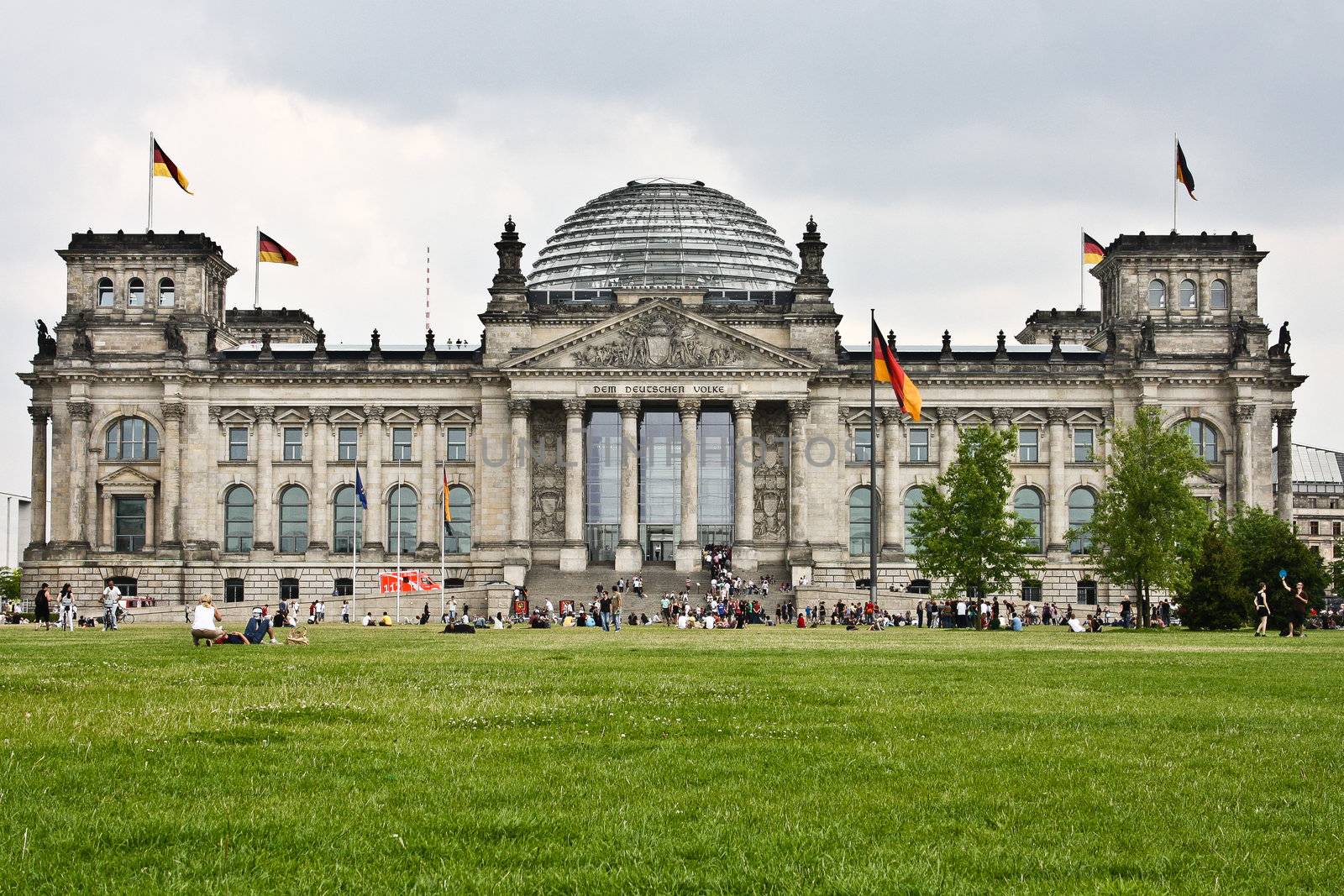The Reichstag building from 1894 in Berlin, Germany by minoandriani