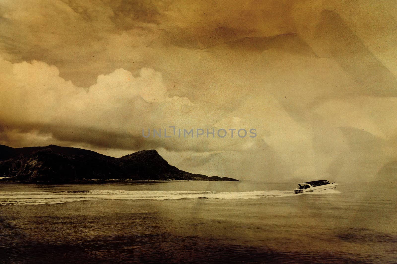 Vintage seascape