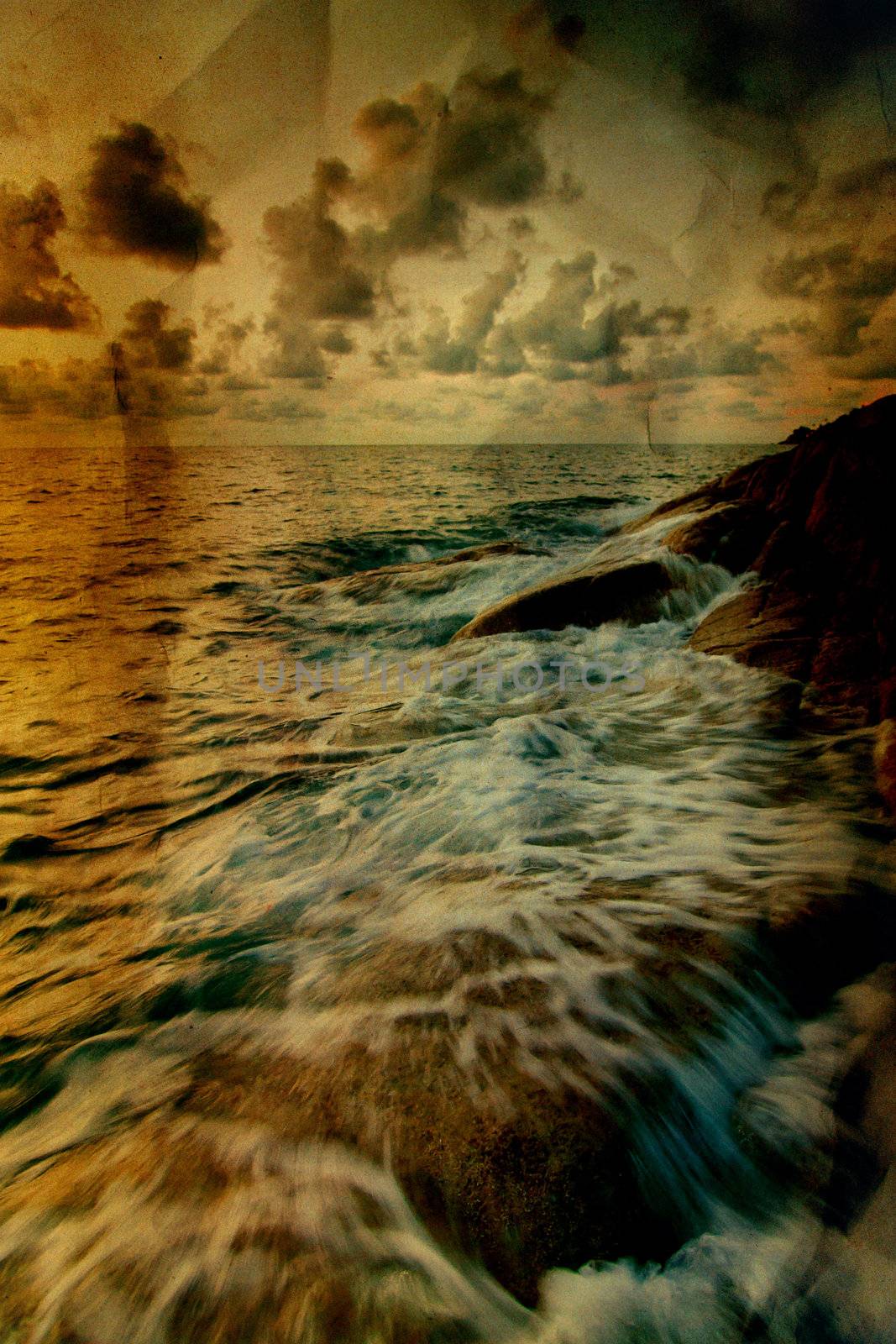 Vintage seascape