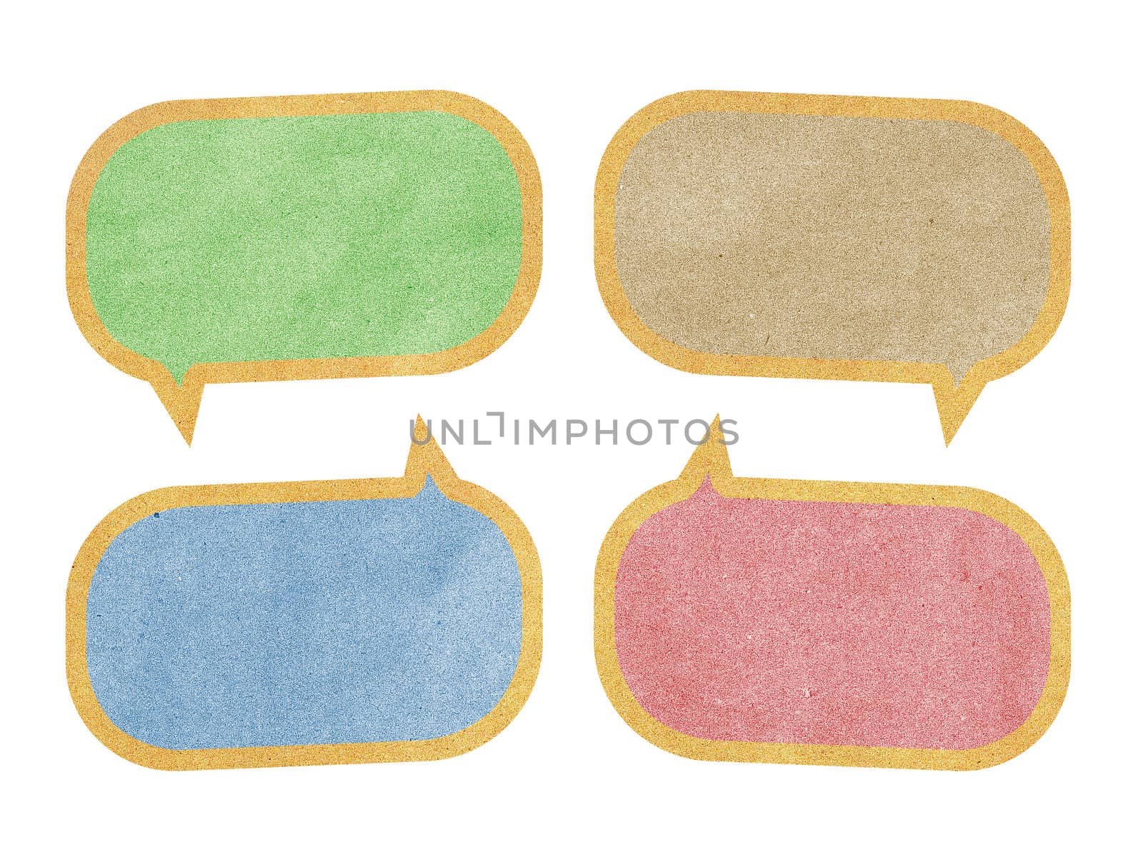 Paper texture ,Talk tag on white background