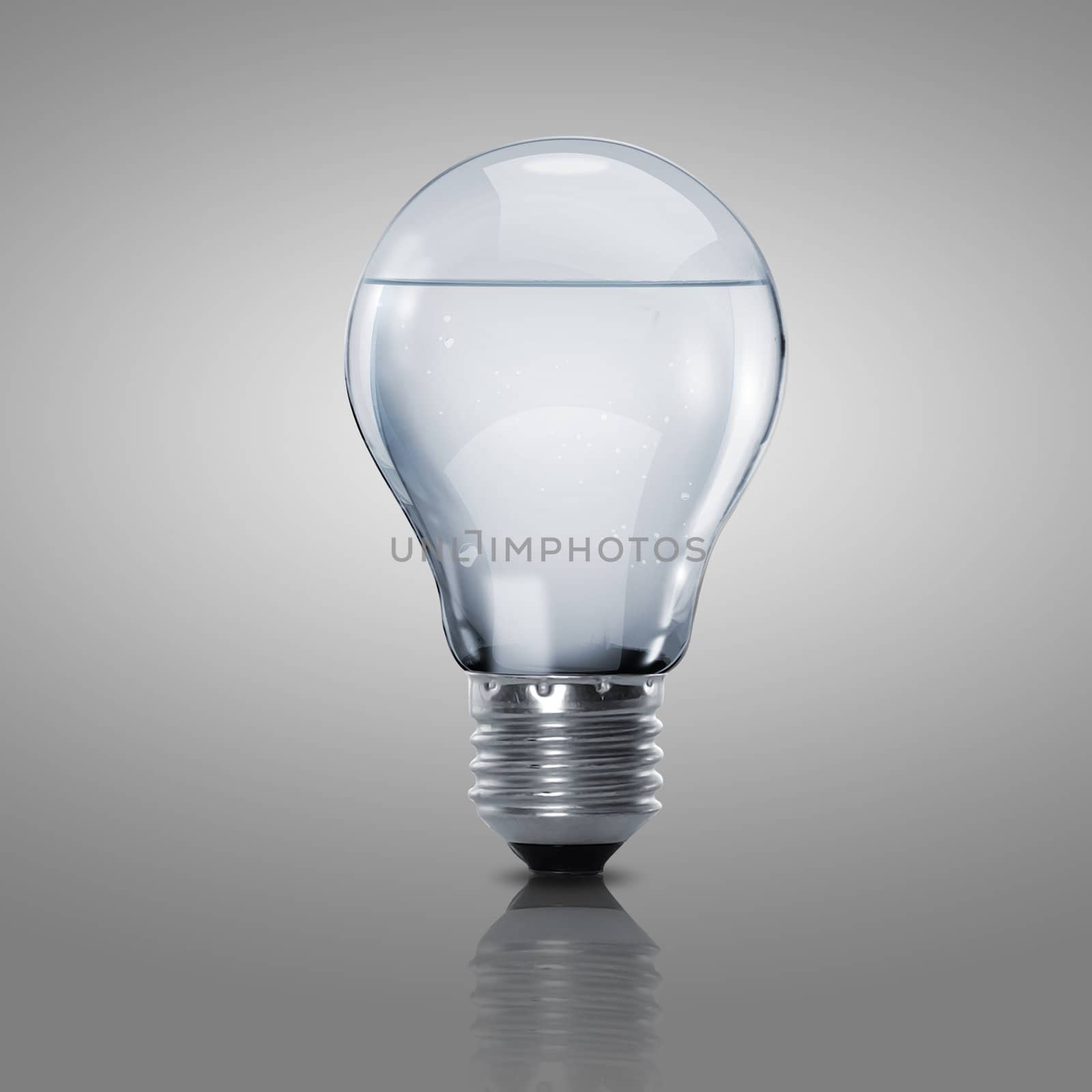 Electric light bulb with clean water by sergey_nivens