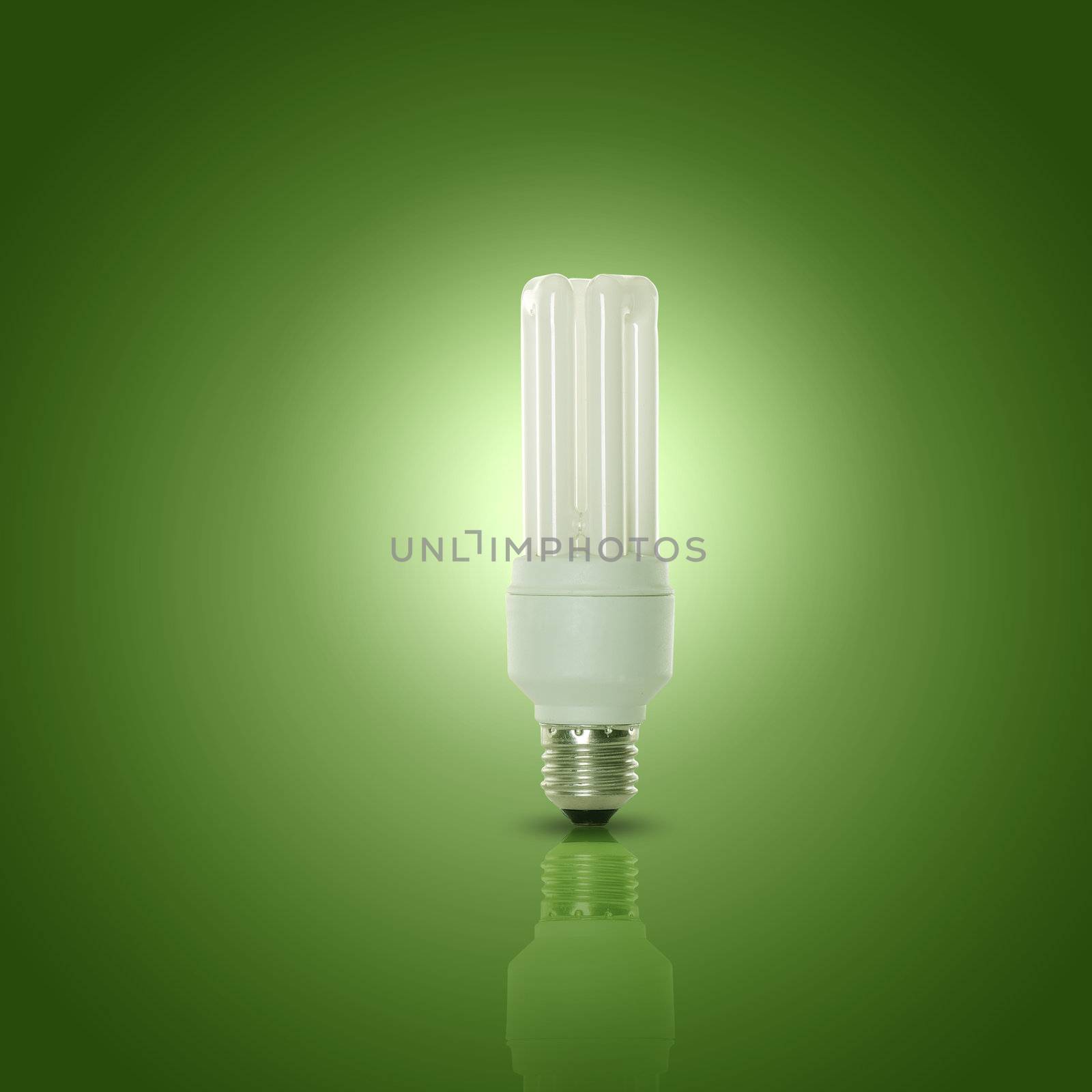 Energy efficient CFL compact fluorescent light bulb lamp