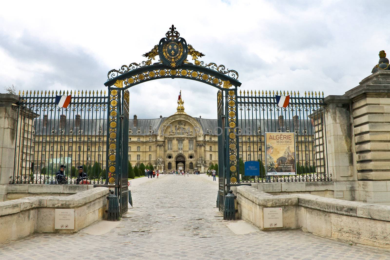 Gates to the museum complex Les Invalides in Paris by NickNick
