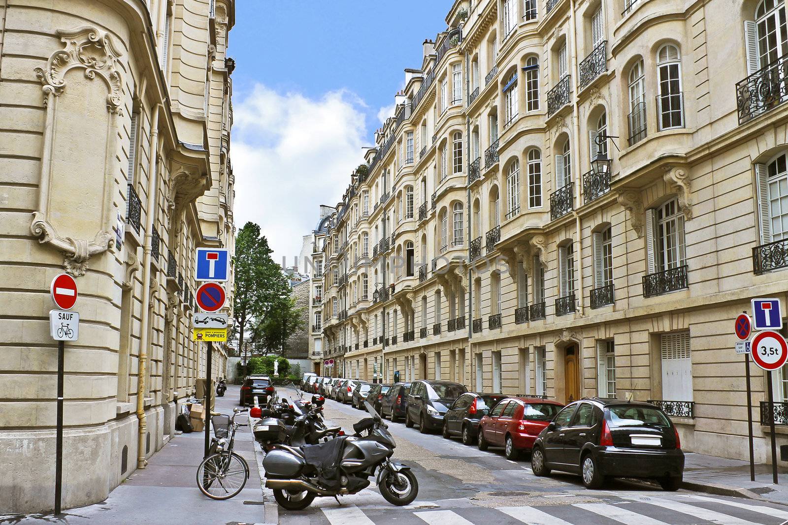 Lane in the center of Paris. France by NickNick